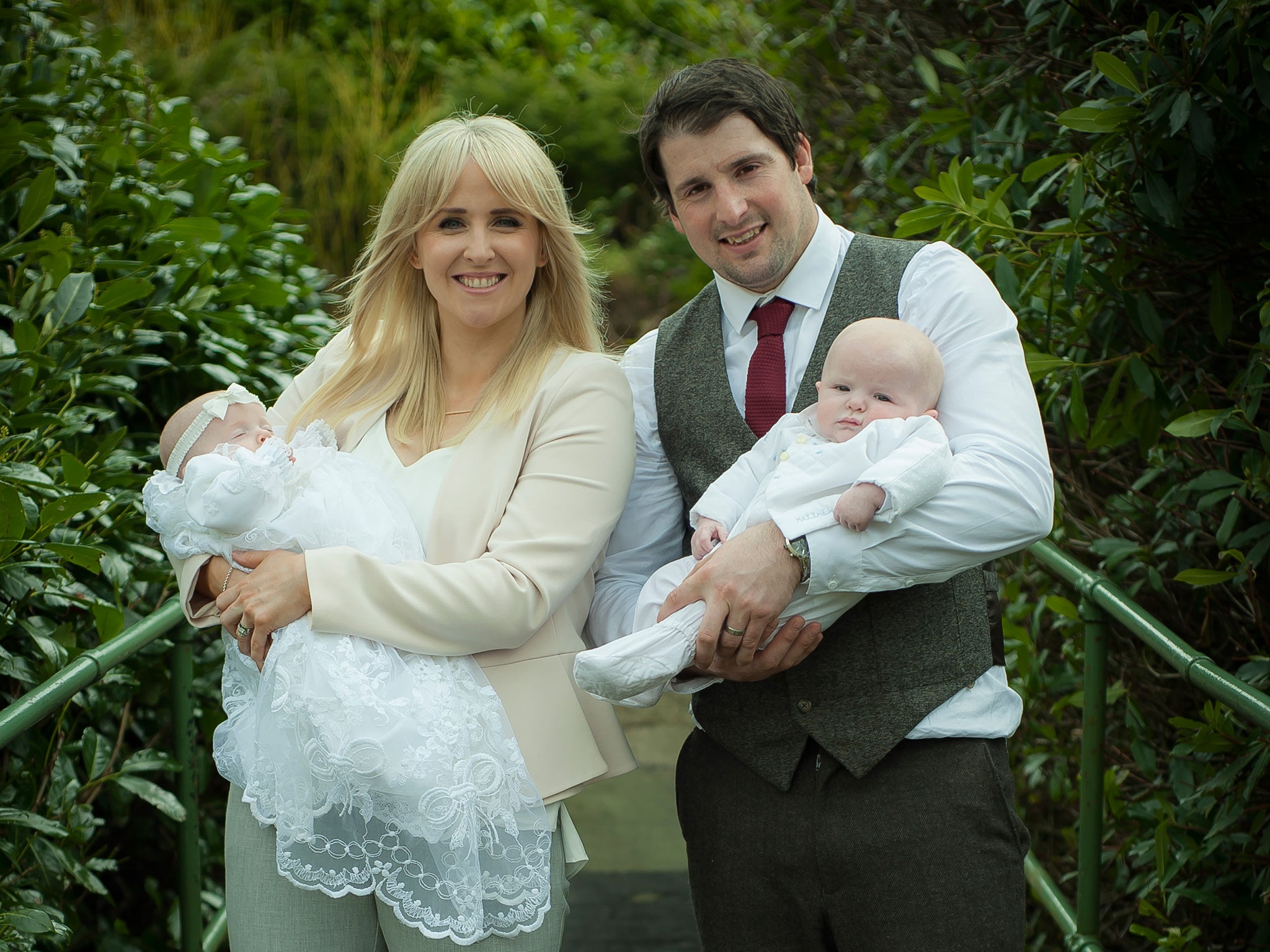 The couple, with children Phoebe and Bobby