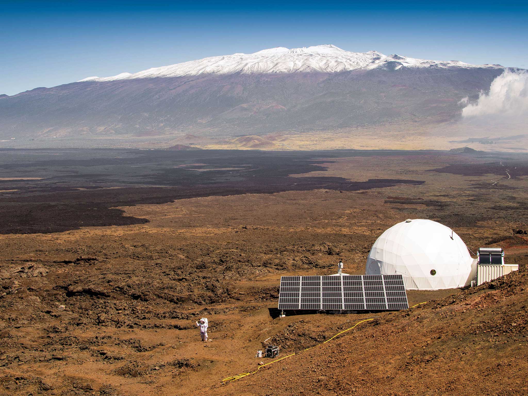 A view of the Nasa dome in Hawaii