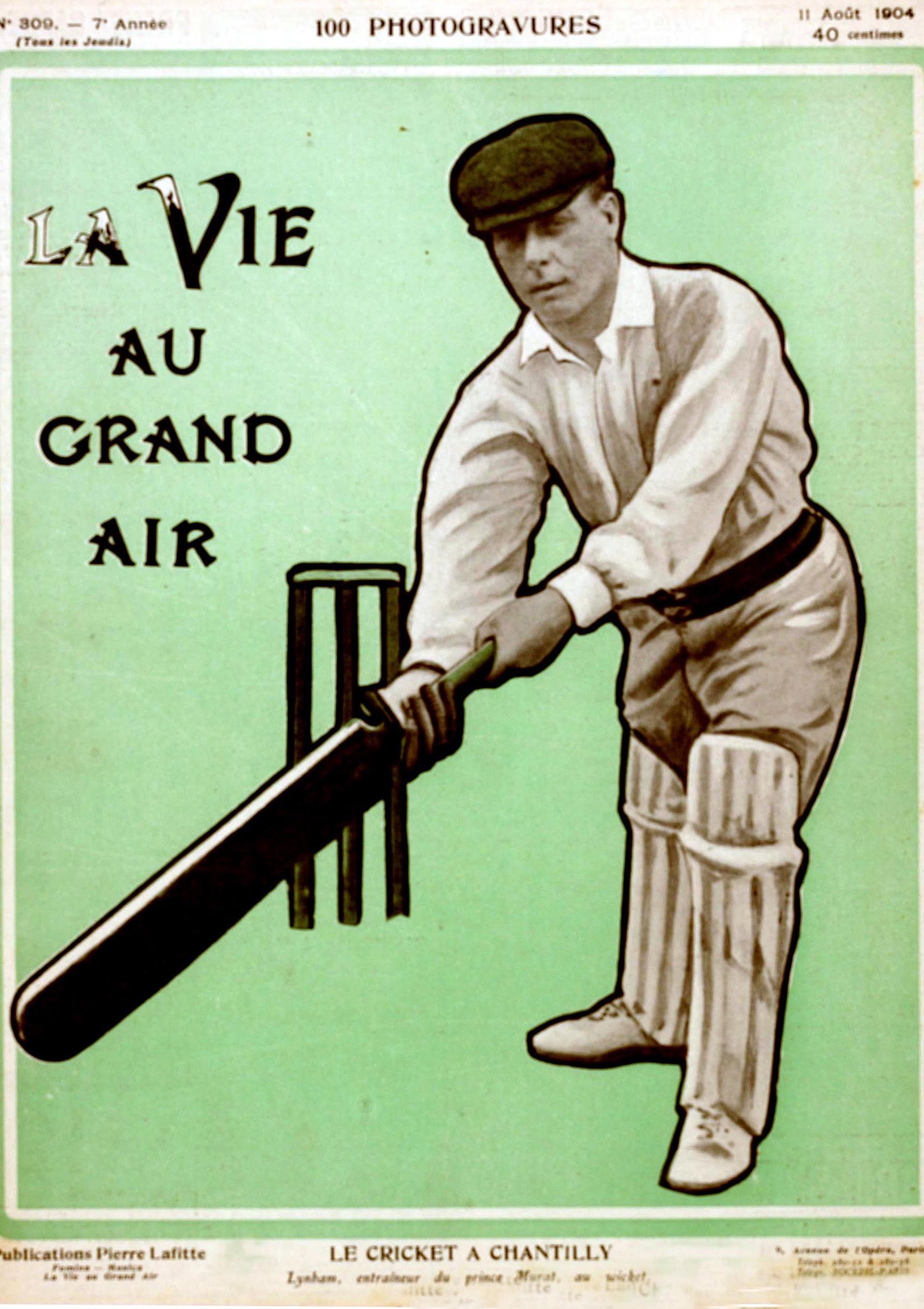 The cover of the French periodical La Vie Au Grand Air during the 1900 Olympic Games in Paris, the only time the sport has featured