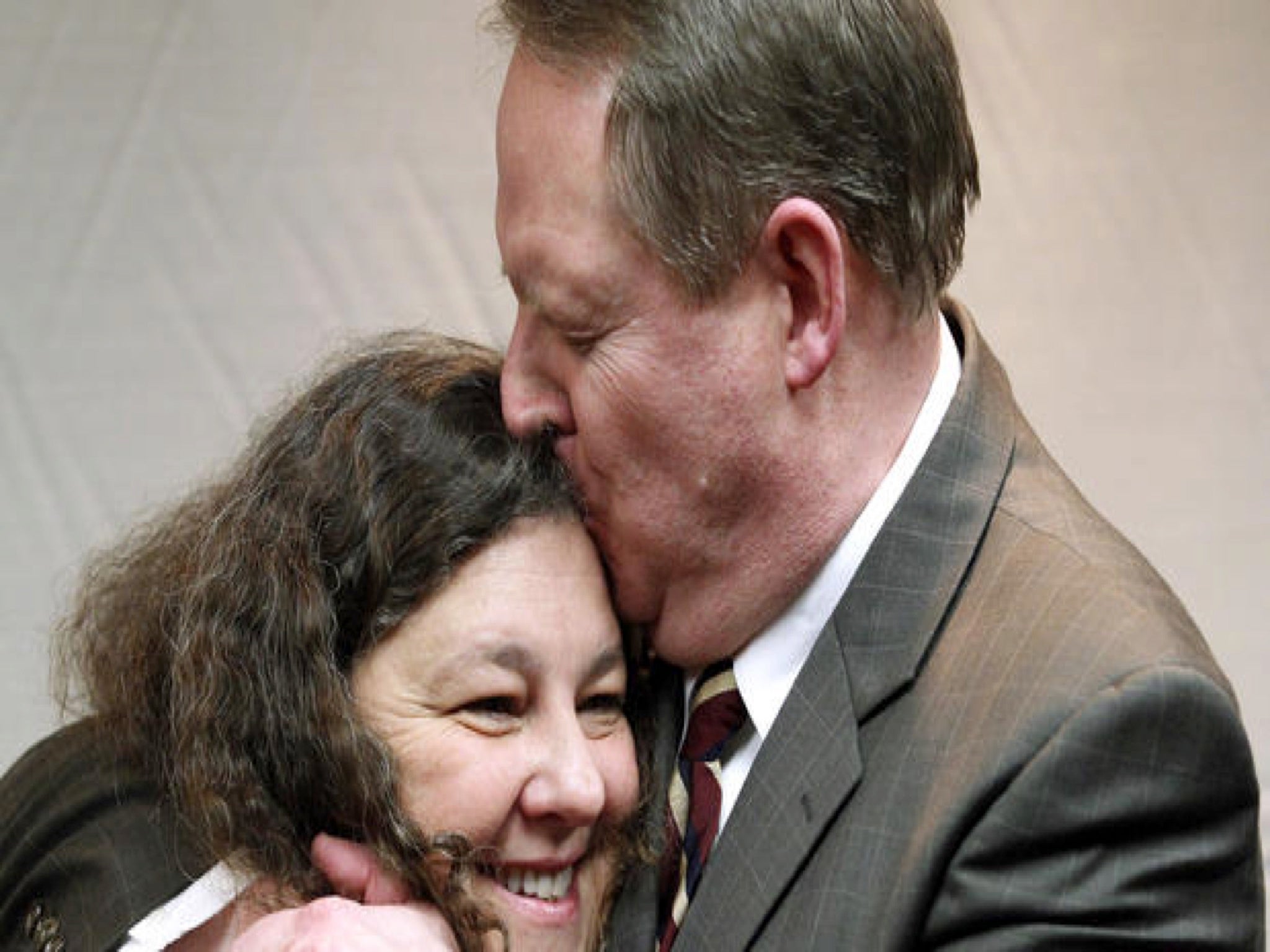 David Warren and his wife after his 2013 acquittal