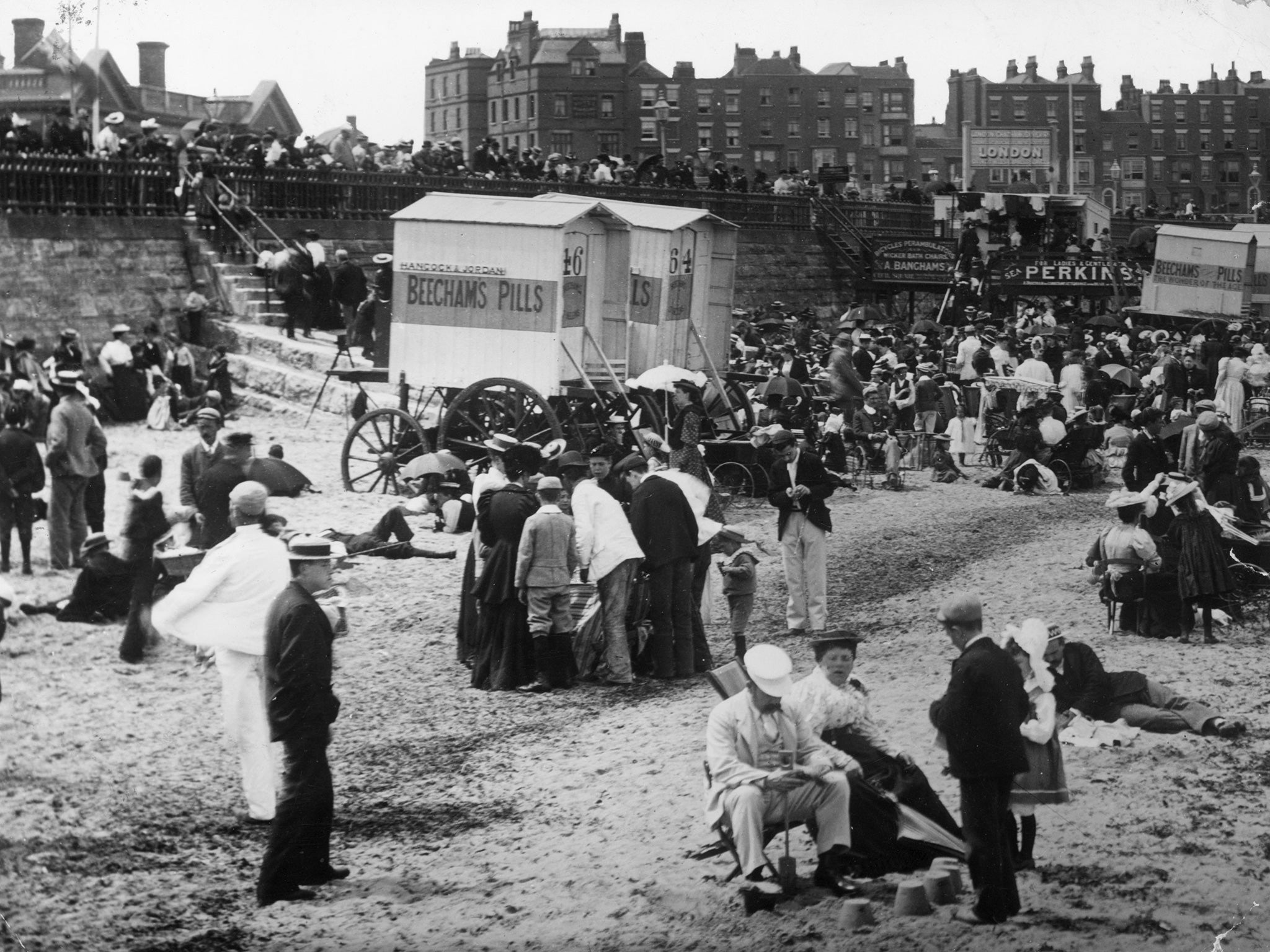 Margate beach, c1900