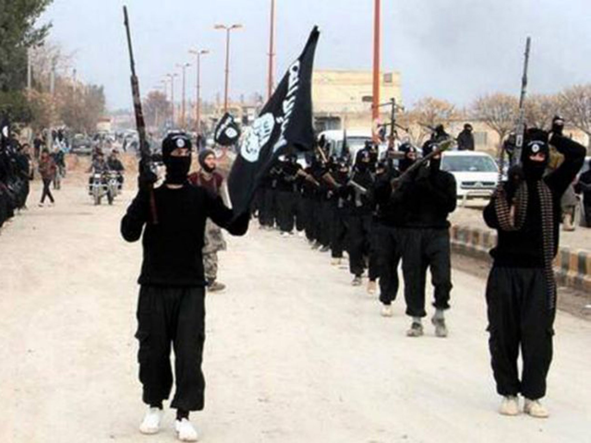 Isis holds huge swathes of Syria, including the city of Raqqa