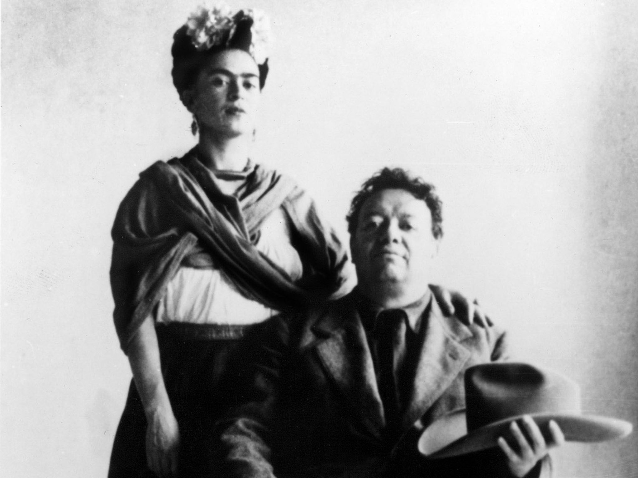 Frida Kahlo and her husband, Diego Rivera