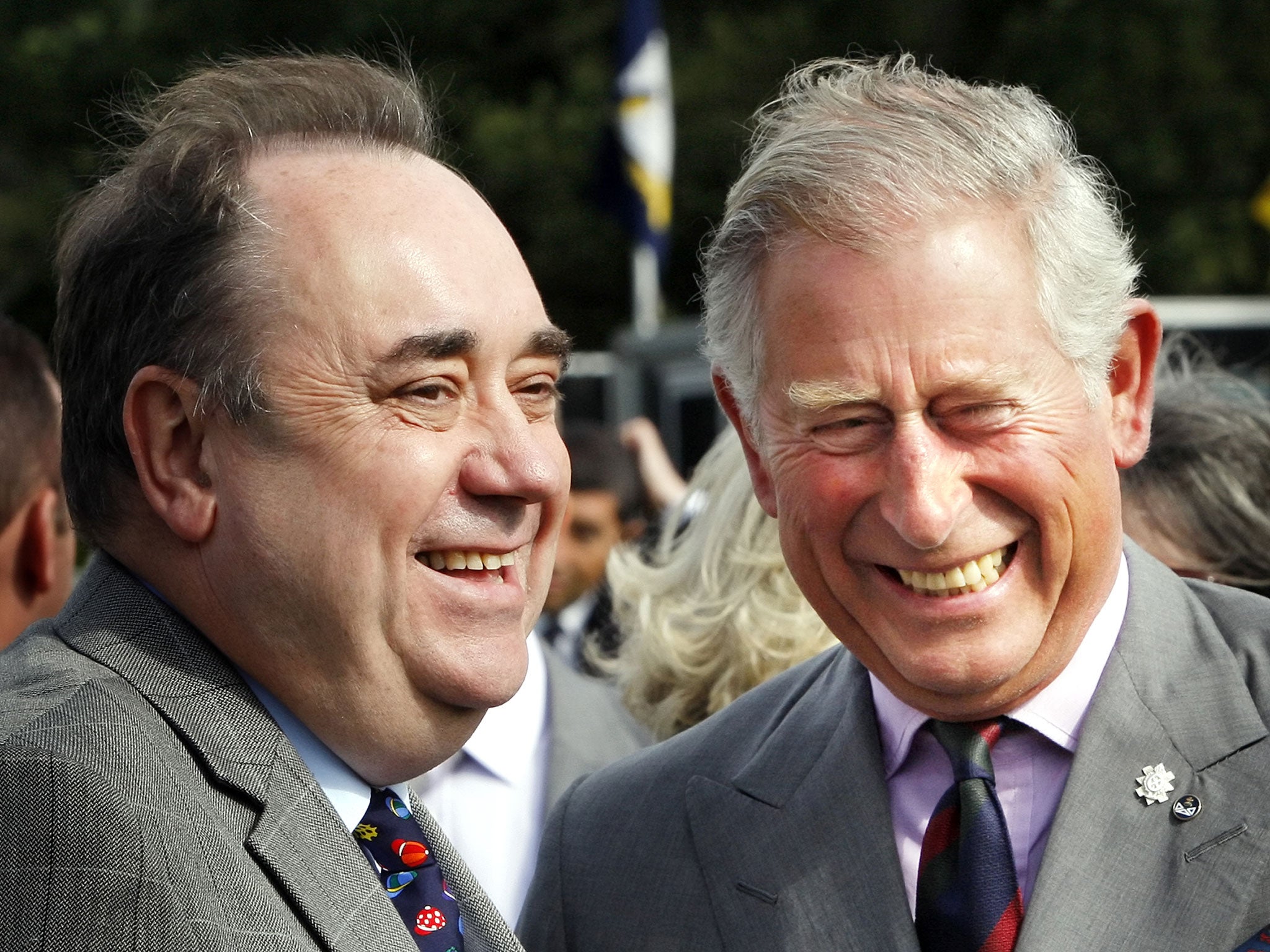 The King has said he and the Queen are ‘greatly saddened to hear of the sudden death of Alex Salmond’