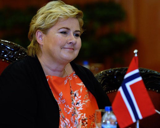 Norway's Prime Minister, Erna Solberg, went into coalition with an anti-immigration party back in October 2013