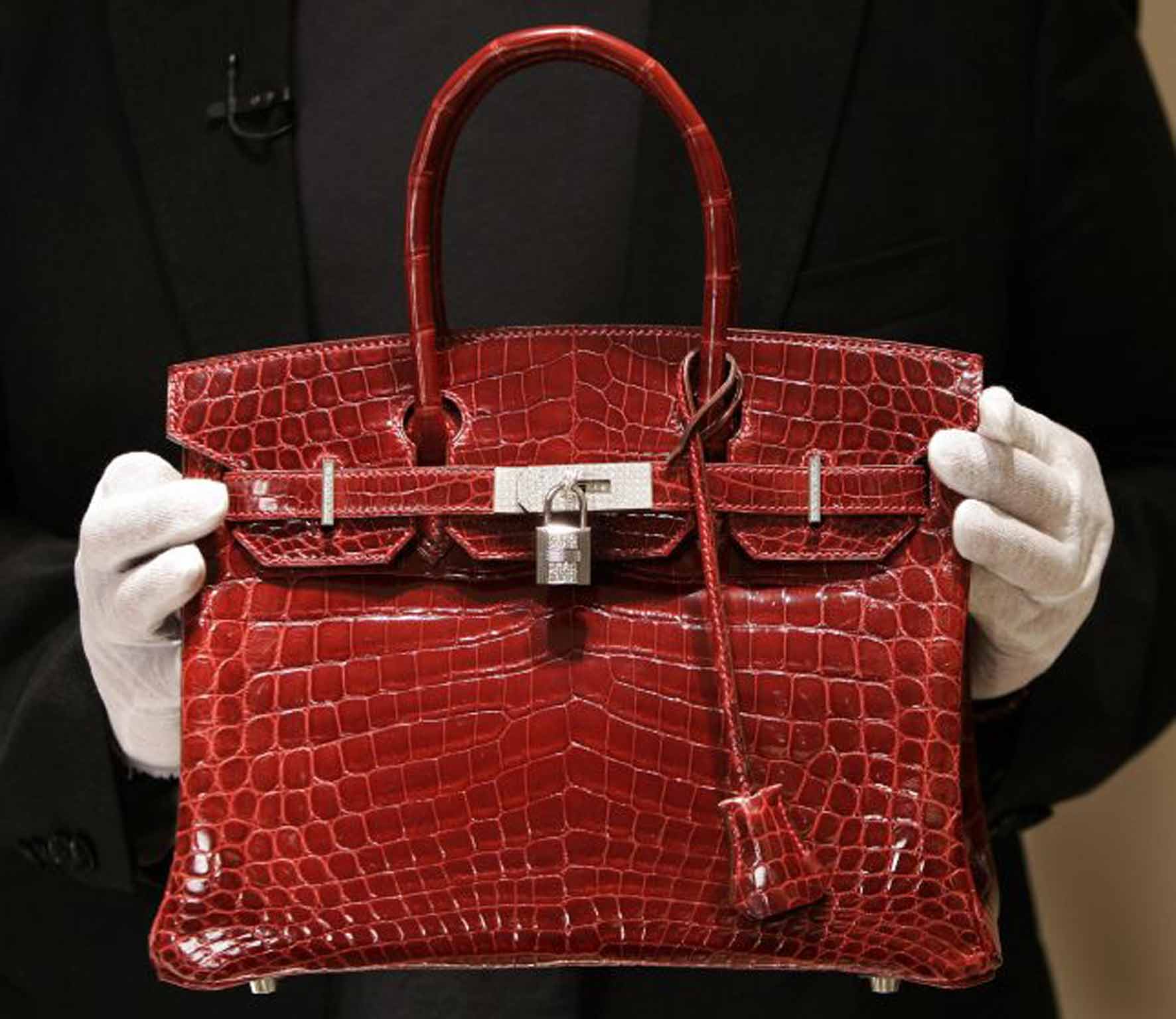 A crocodile Hermes Birkin