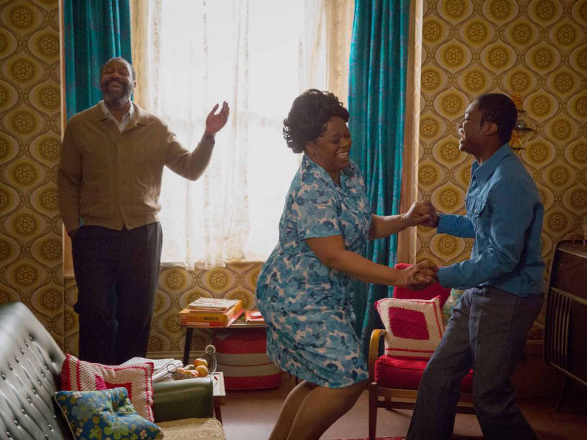 Party time: Lenny Henry, Cecilia Noble and Kascion Franklin in 'Danny and the Human Zoo'