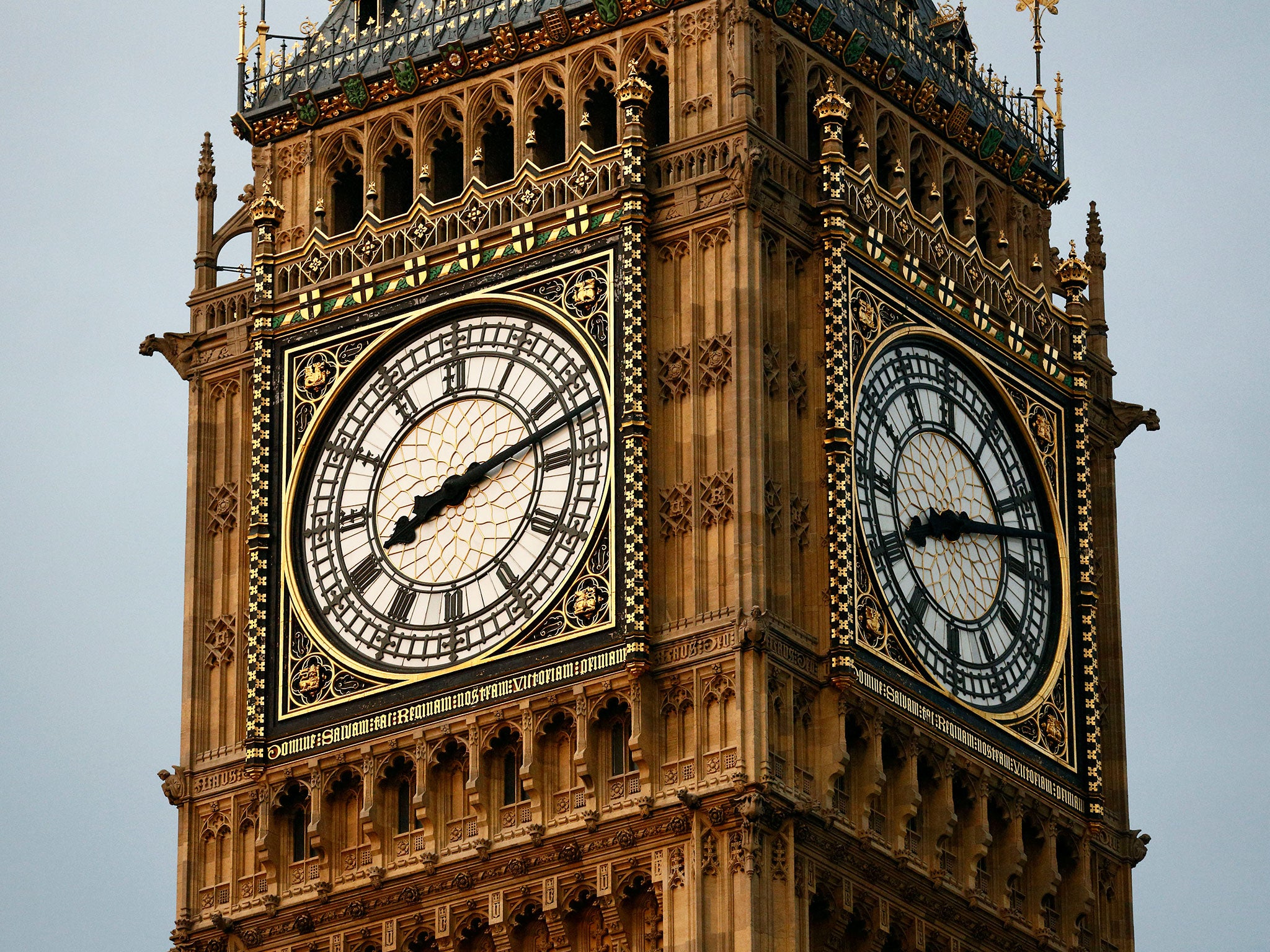 A close-up view of Big Ben