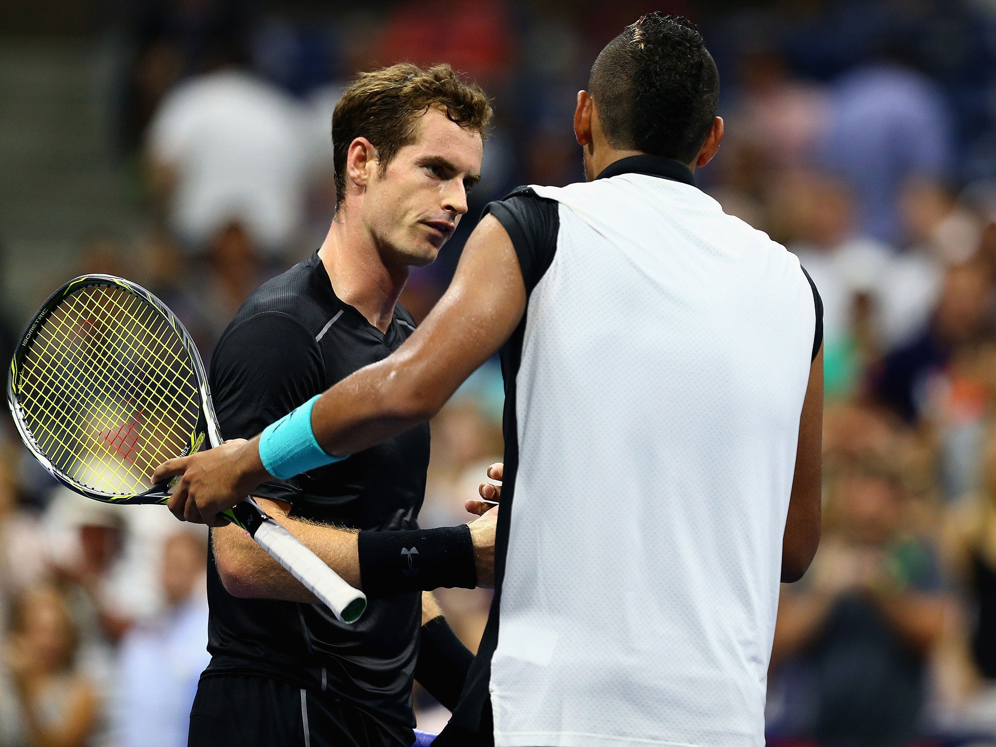 Andy Murray after beating Nick Kyrgios