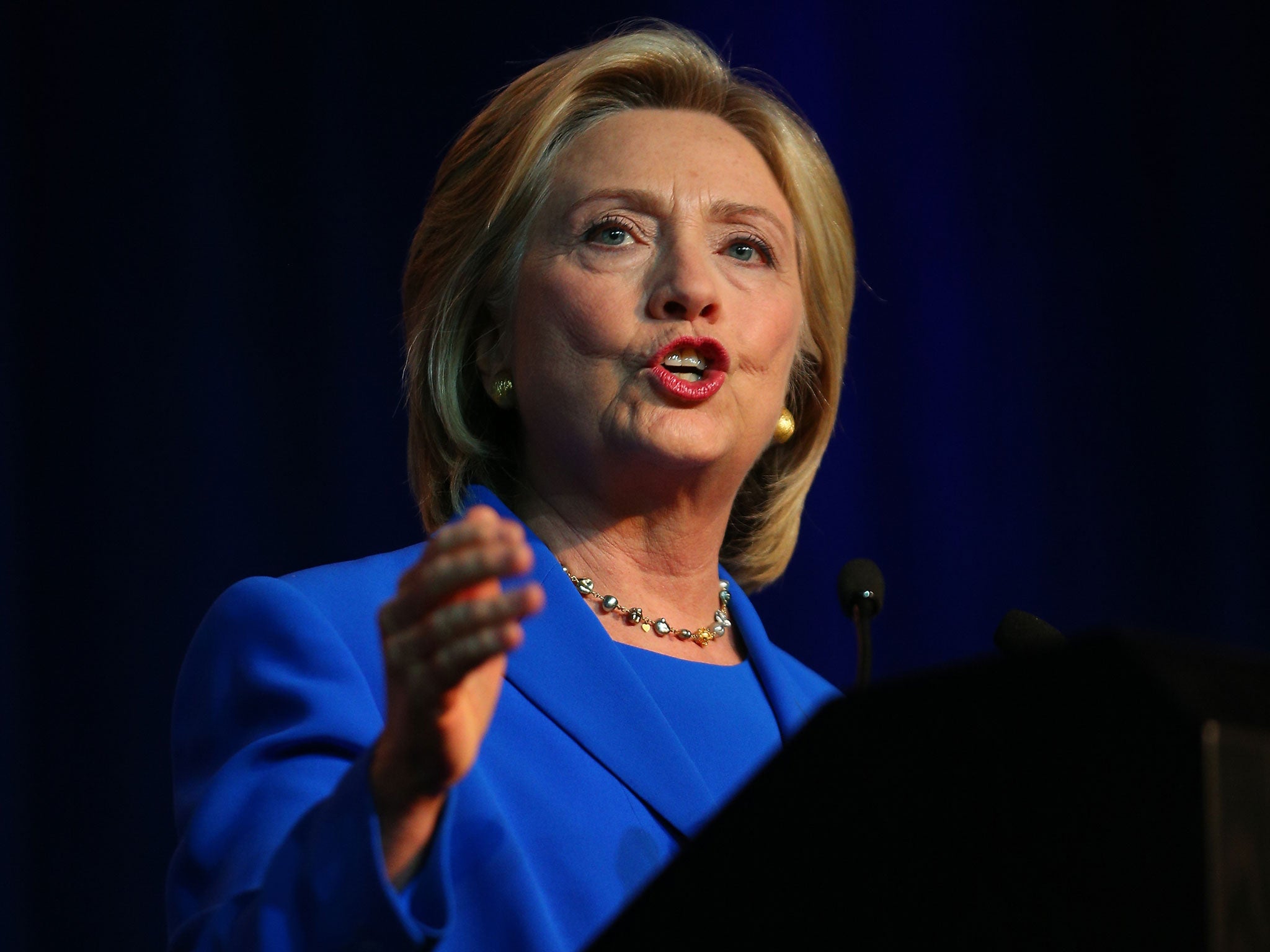 Hillary Clinton is embroiled in a row over her e-mails when she was Secretary of State