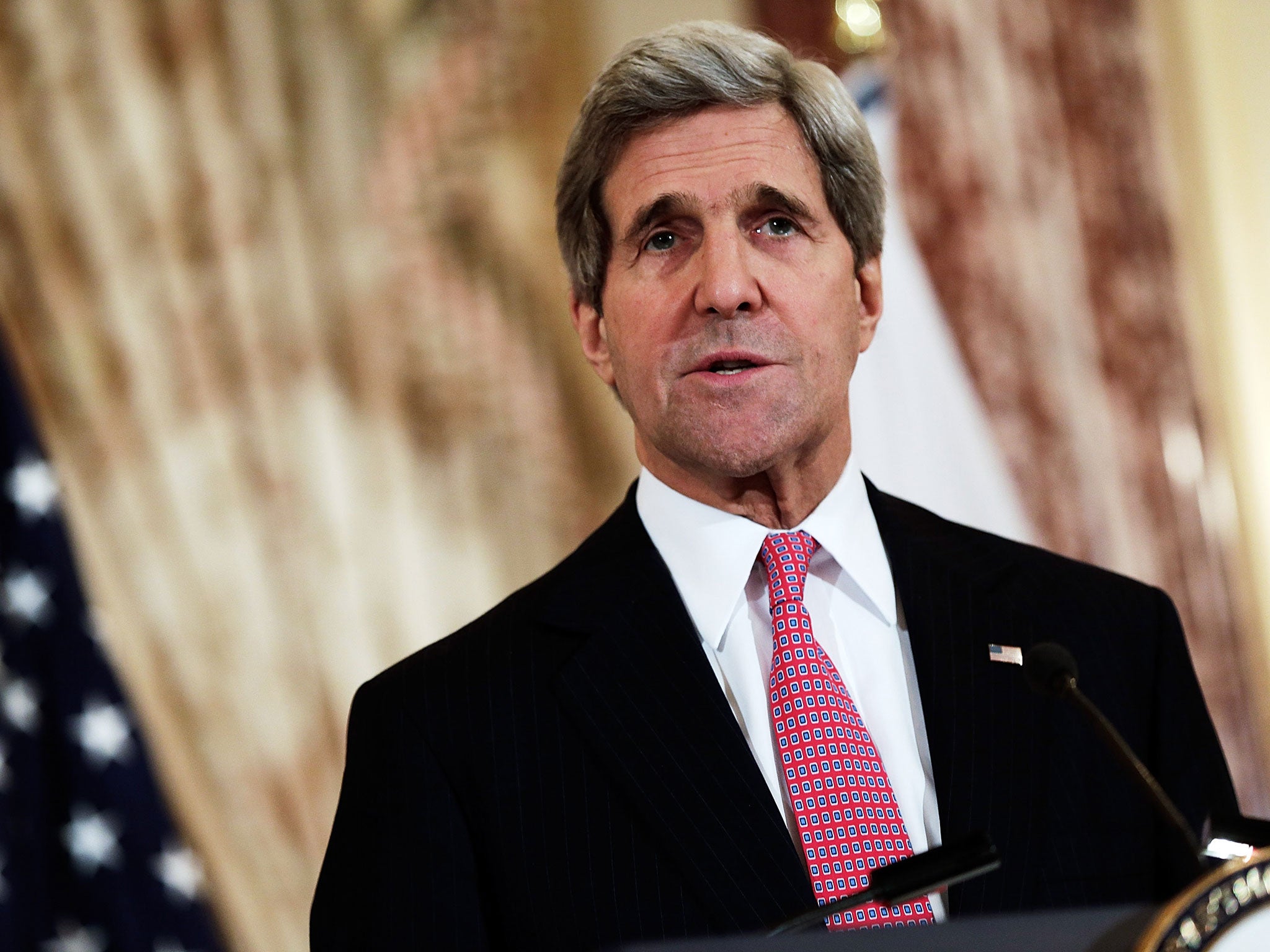 John Kerry has expressed his 'deep concern' to his Russian counterpart (Getty)