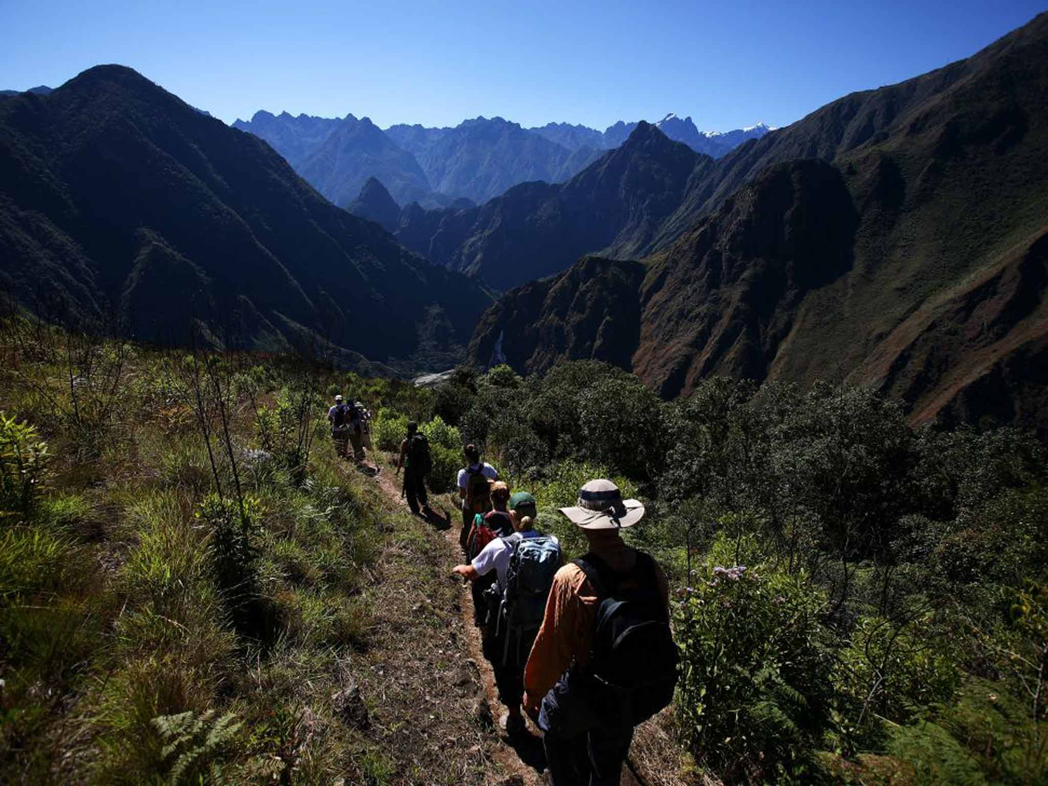 Trekking to Machu Picchu