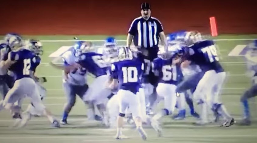 San Antonio referee attacked by two American football players during game