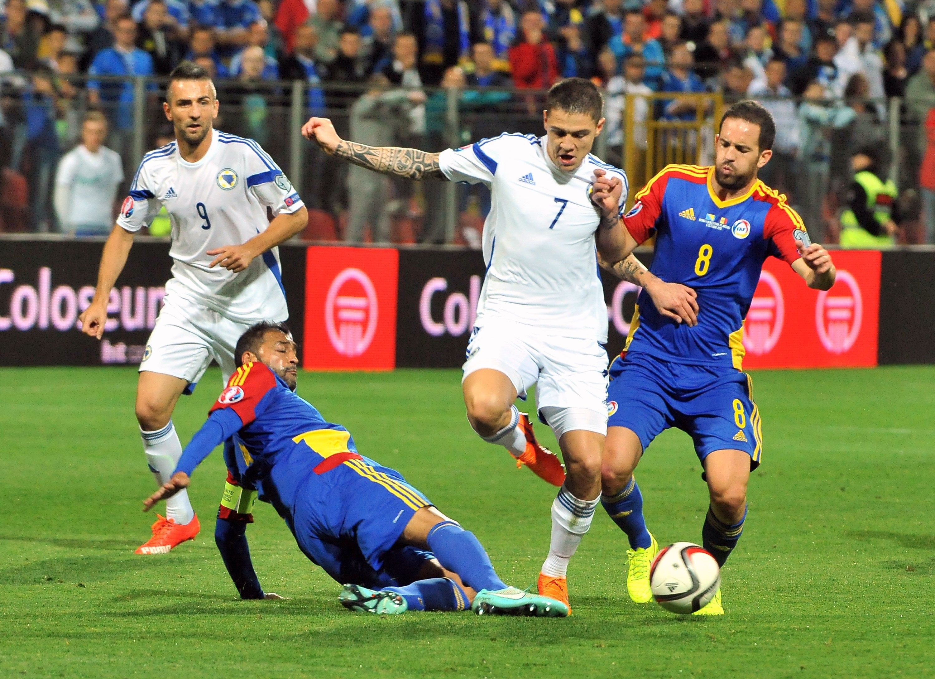 Muhamed Besic in action against Andorra