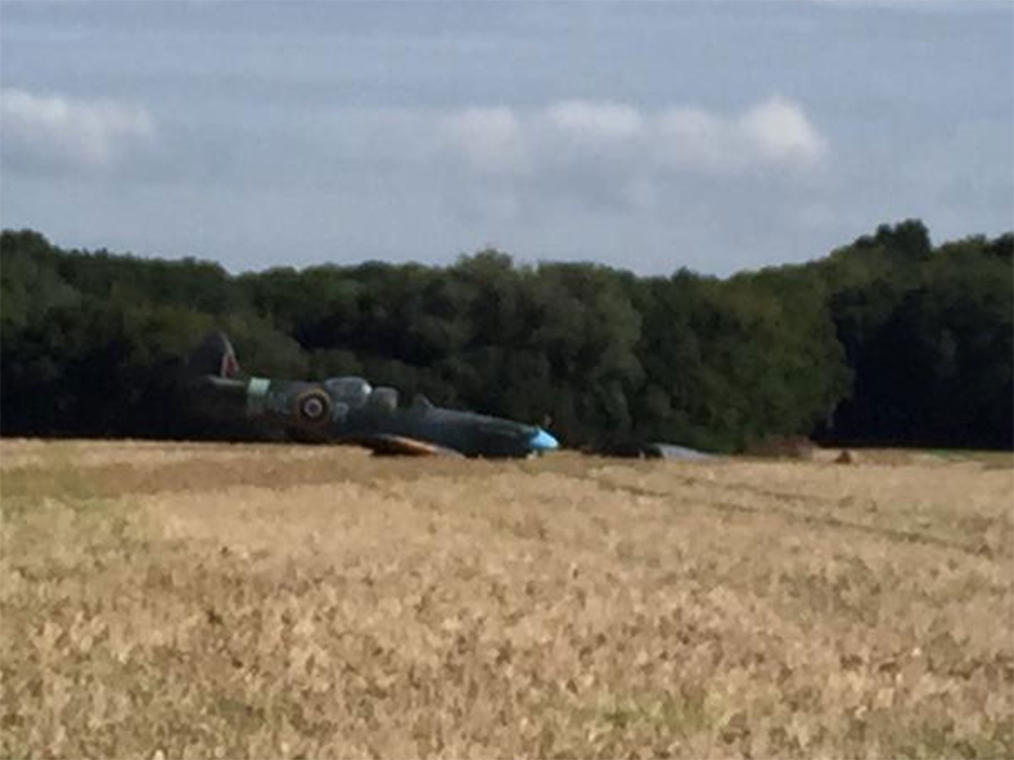 Eyewitness Liz King said she heard the engine of the Spitfire stutter and then cut out (Pic: Liz King)