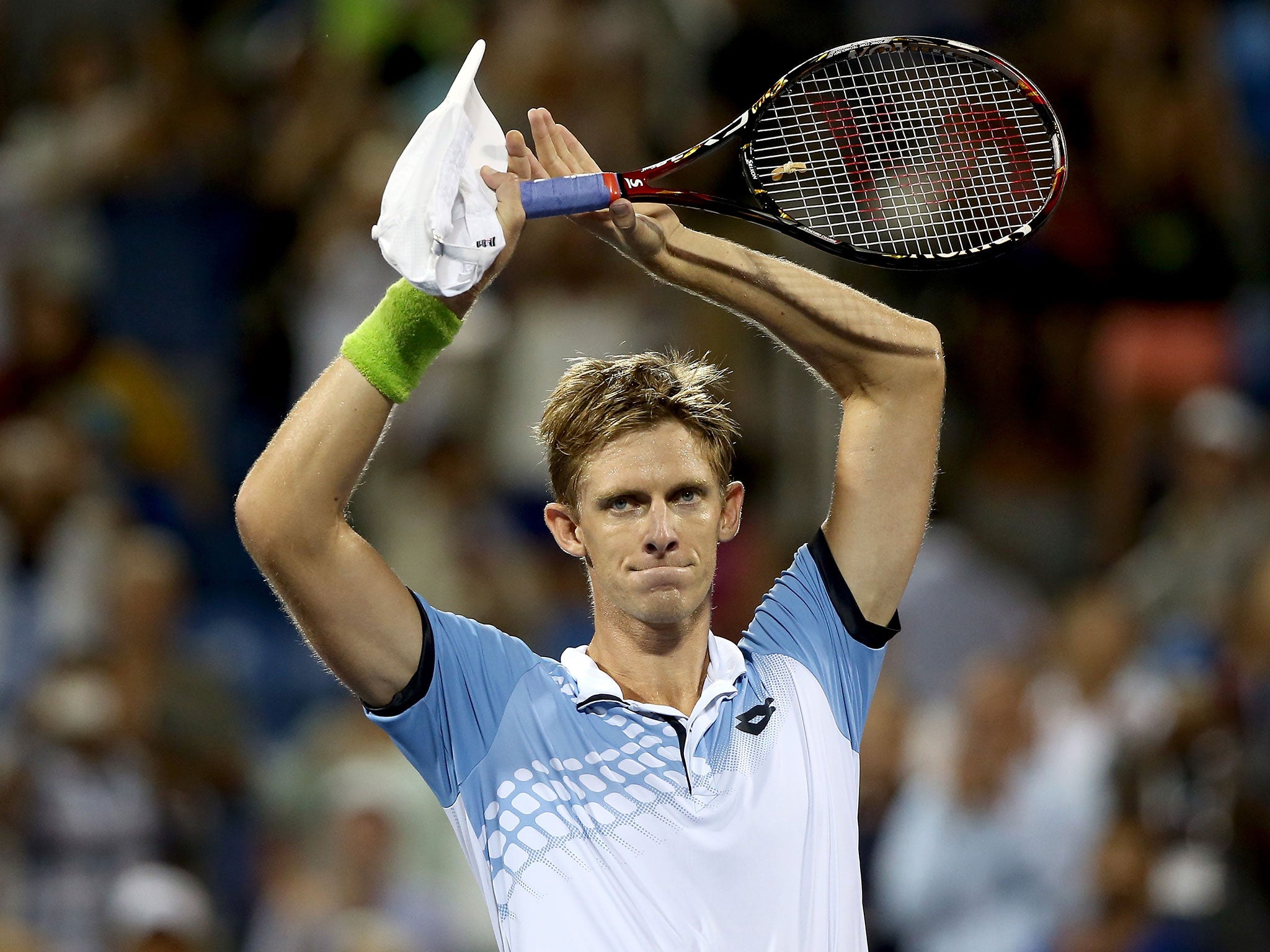 Anderson celebrates his US Open victory over Murray