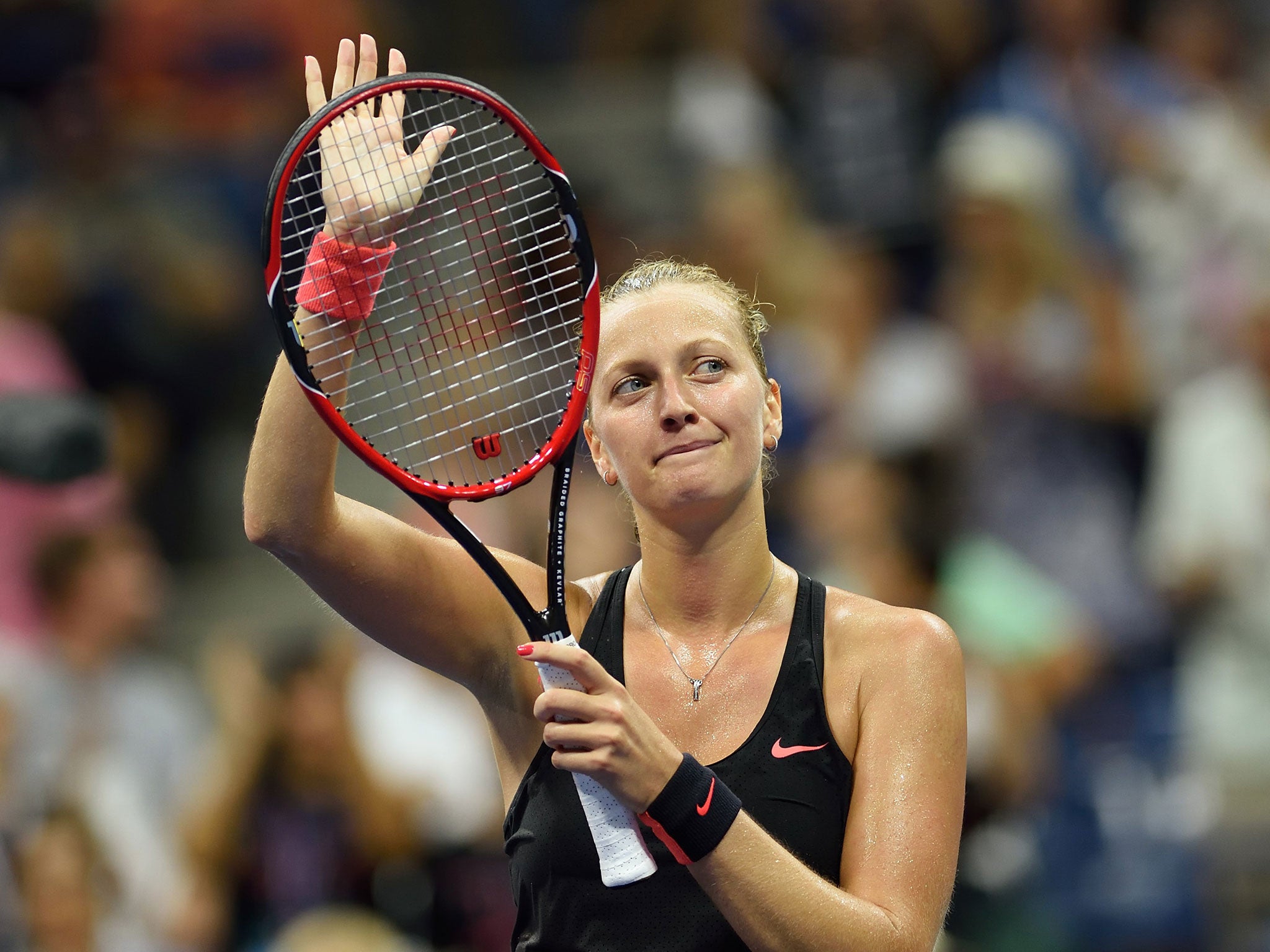 Kvitova cruised into the quarter-finals after defeating Britain's Konta