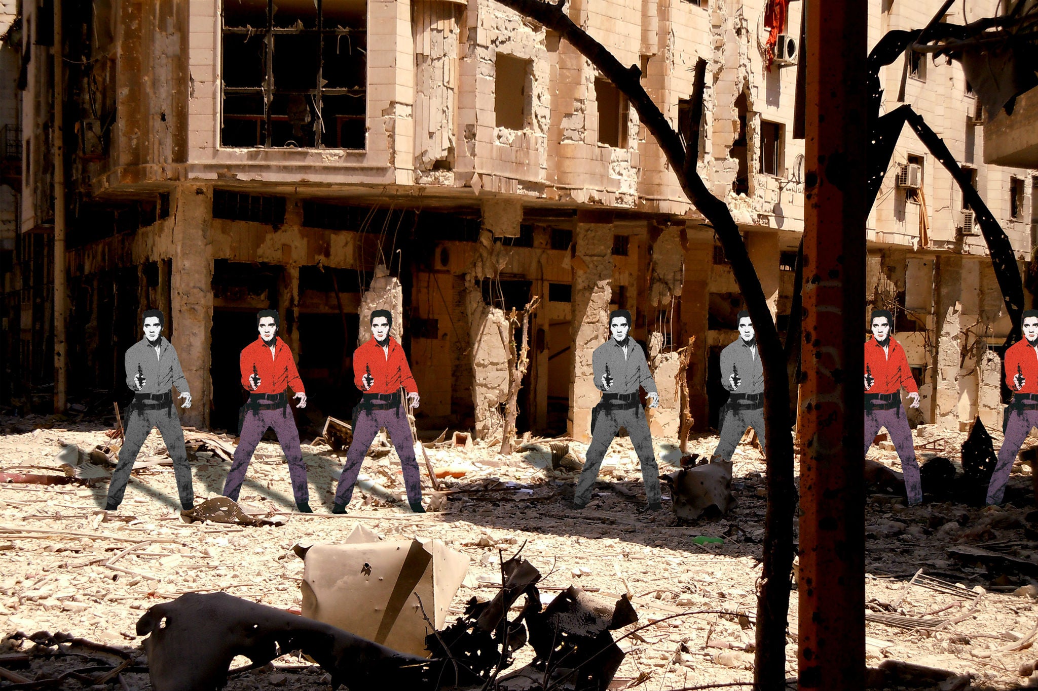 Tammam Azzam, 'Andy Warhol', Syrian Museum series