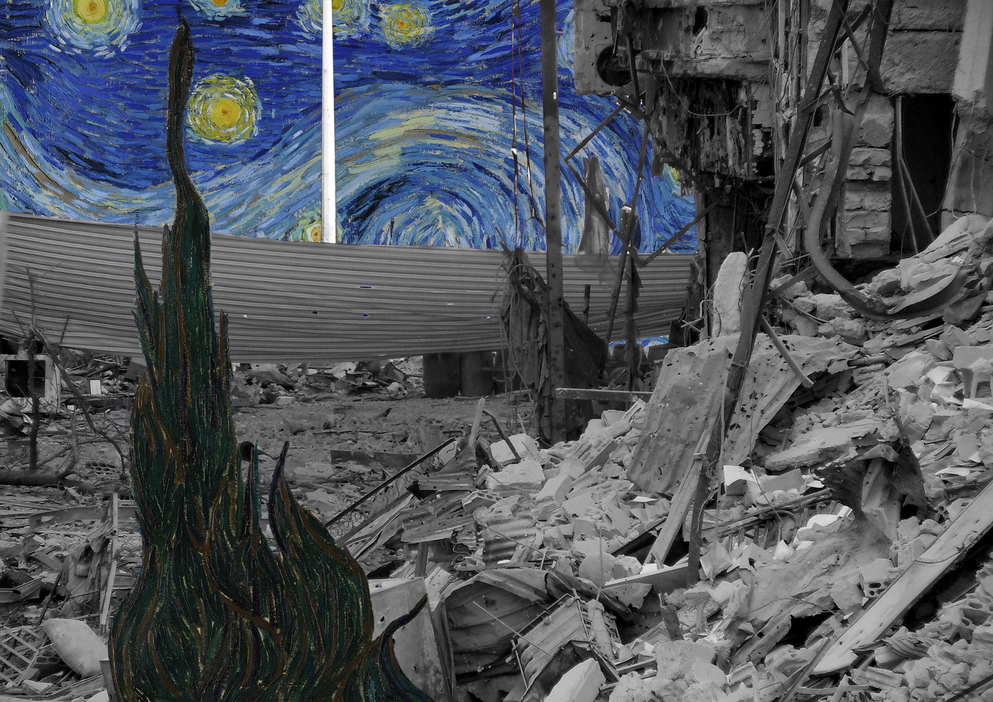 Tammam Azzam, 'Van Gogh', Syrian Museum series