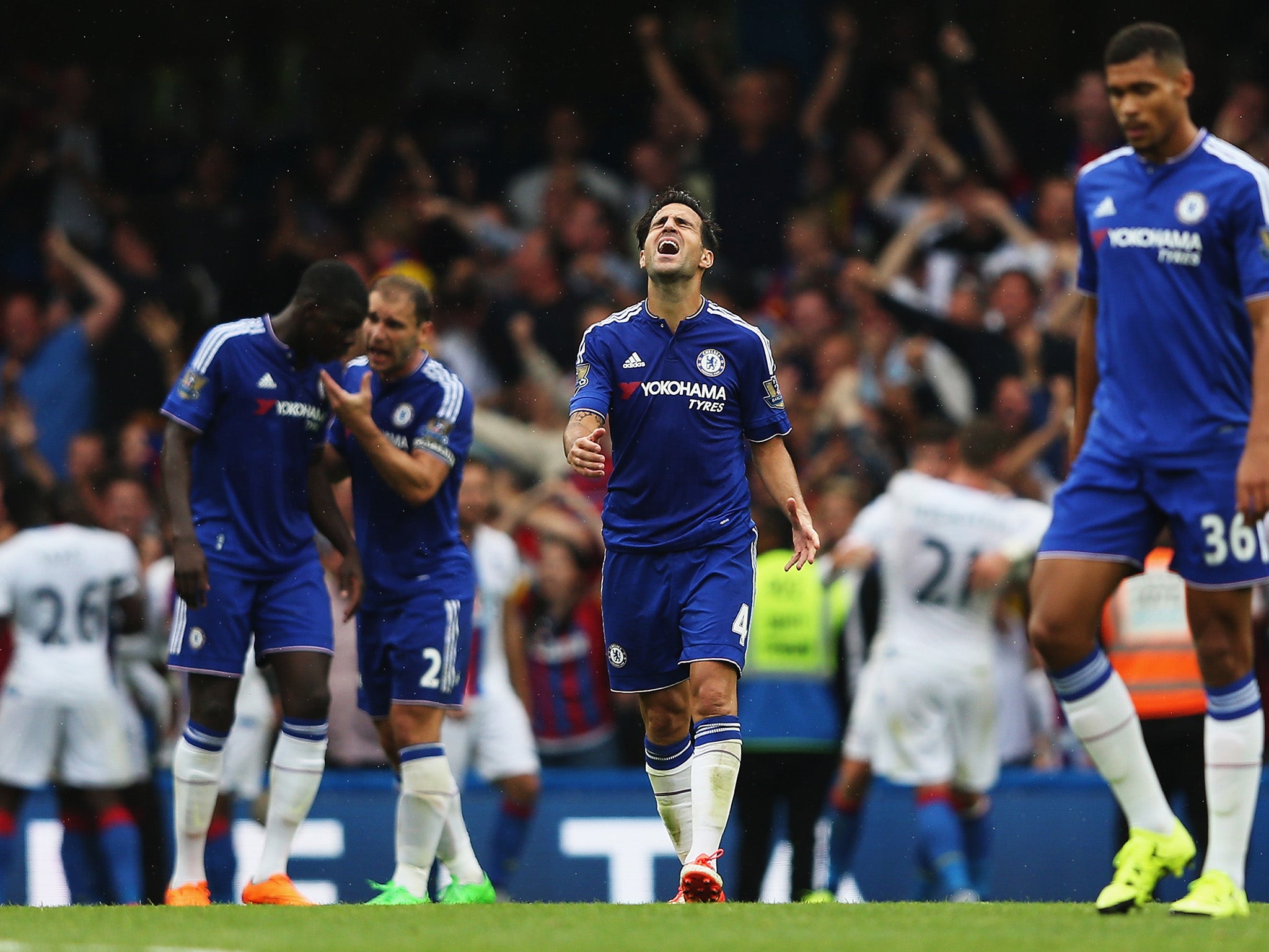 Cesc Fabregas in action against Crystal Palace