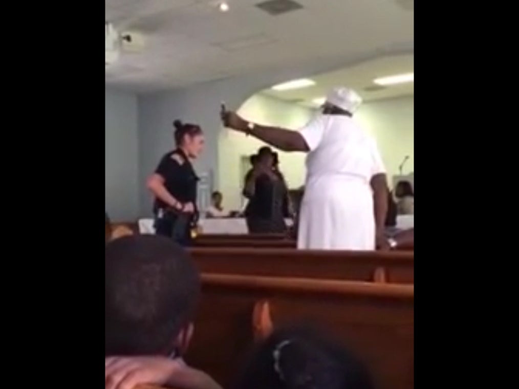 Police interrupting church service causes outrage