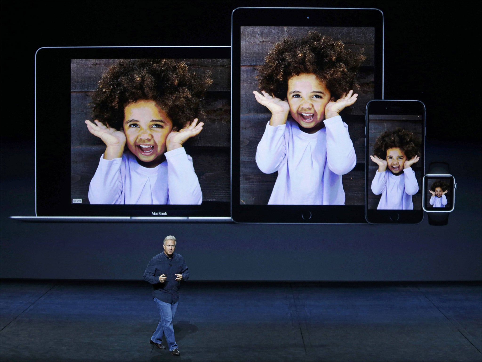 Phil Schiller, Senior Vice President of Worldwide Marketing at Apple Inc, speaks about the live photo capability for new iPhone 6s and iPhone 6s Plus