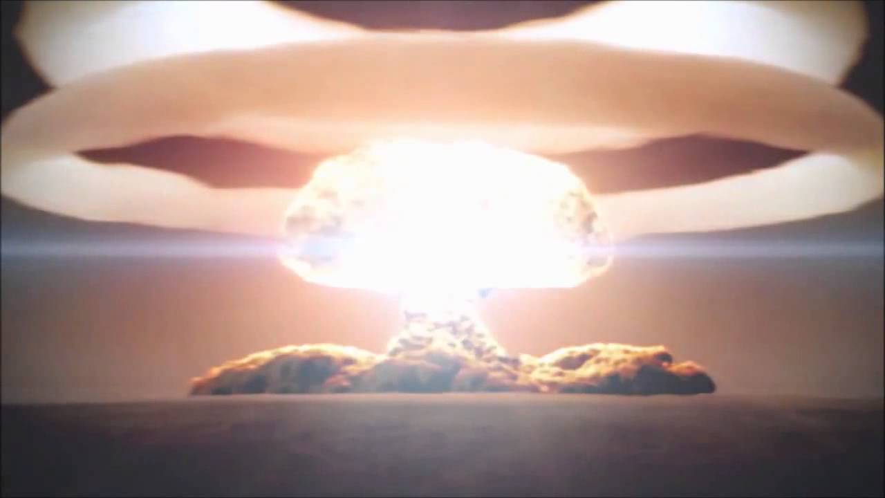 A mushroom cloud from the most powerful nuclear weapon ever detonated, the Tsara Bomba
