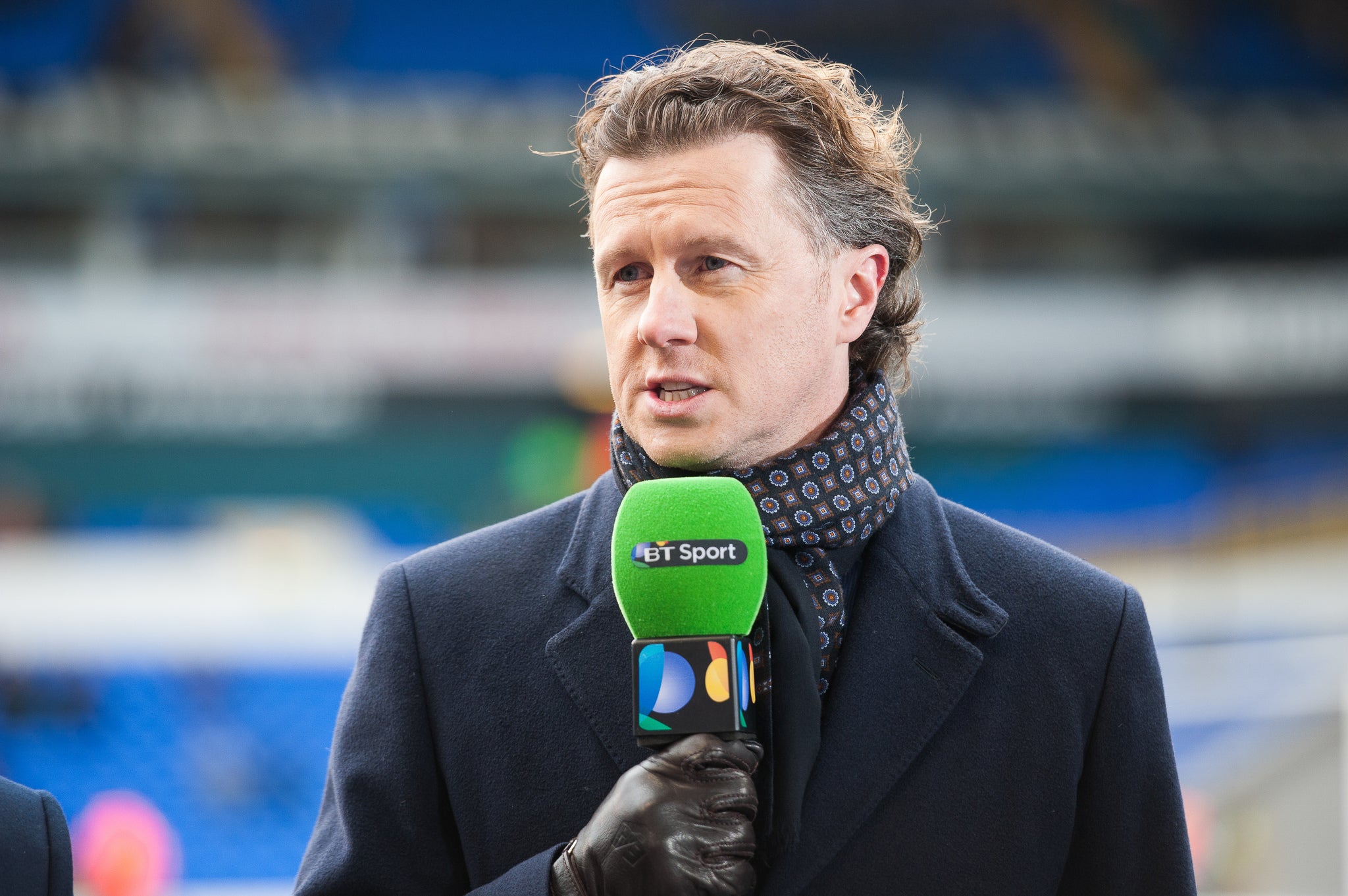 Steve McManaman in his punditry role on BT Sport