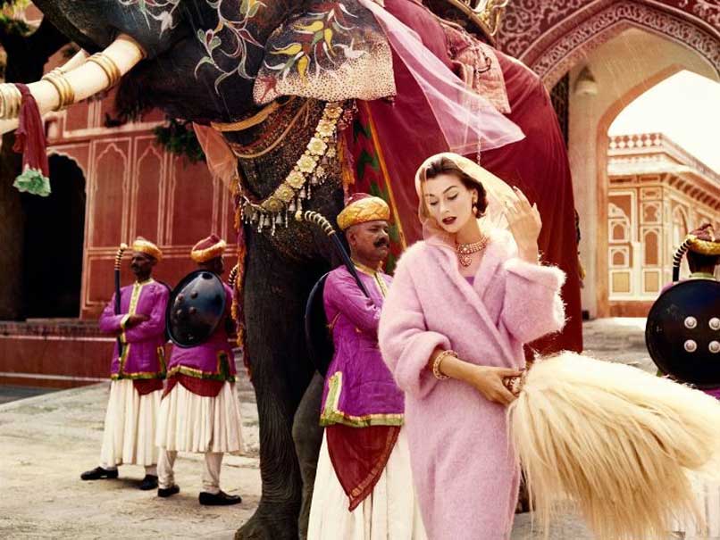 Anne Gunning in Jaipur by Norman Parkinson, 1956