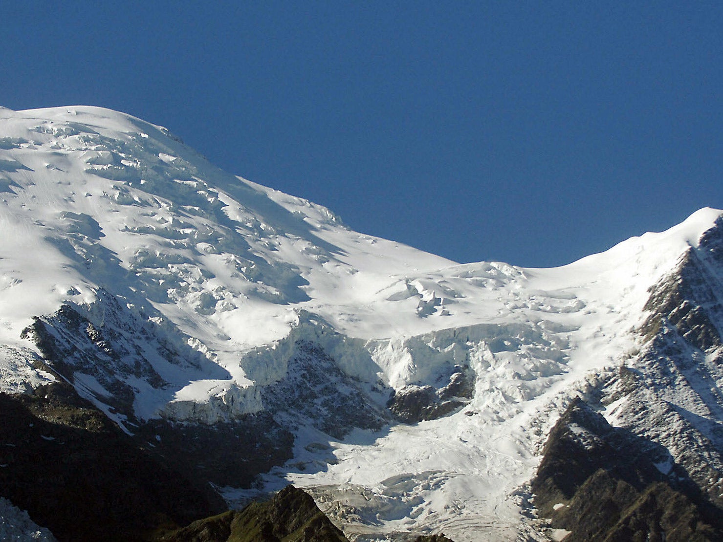 Rockfalls have meant sections of the Alps such as the Gouter corridor have been temporarily closed in the summer months