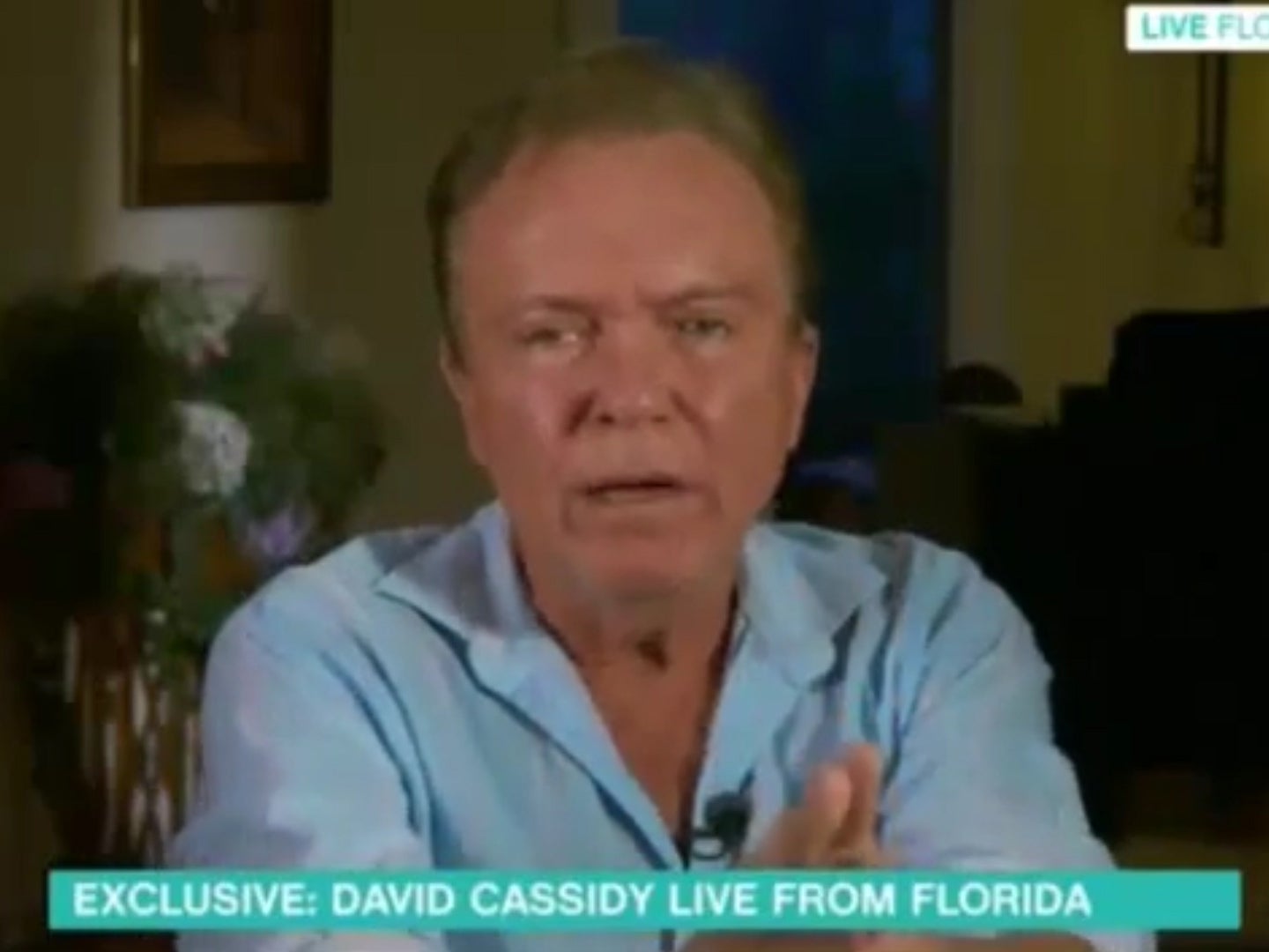David Cassidy proved a tough interviewee for presenter Eamonn Holmes earlier today, rebuffing the majority of his questions.