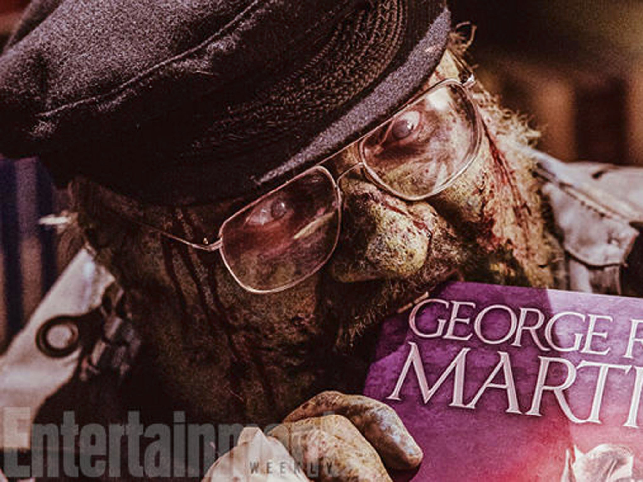 George RR Martin as a zombie