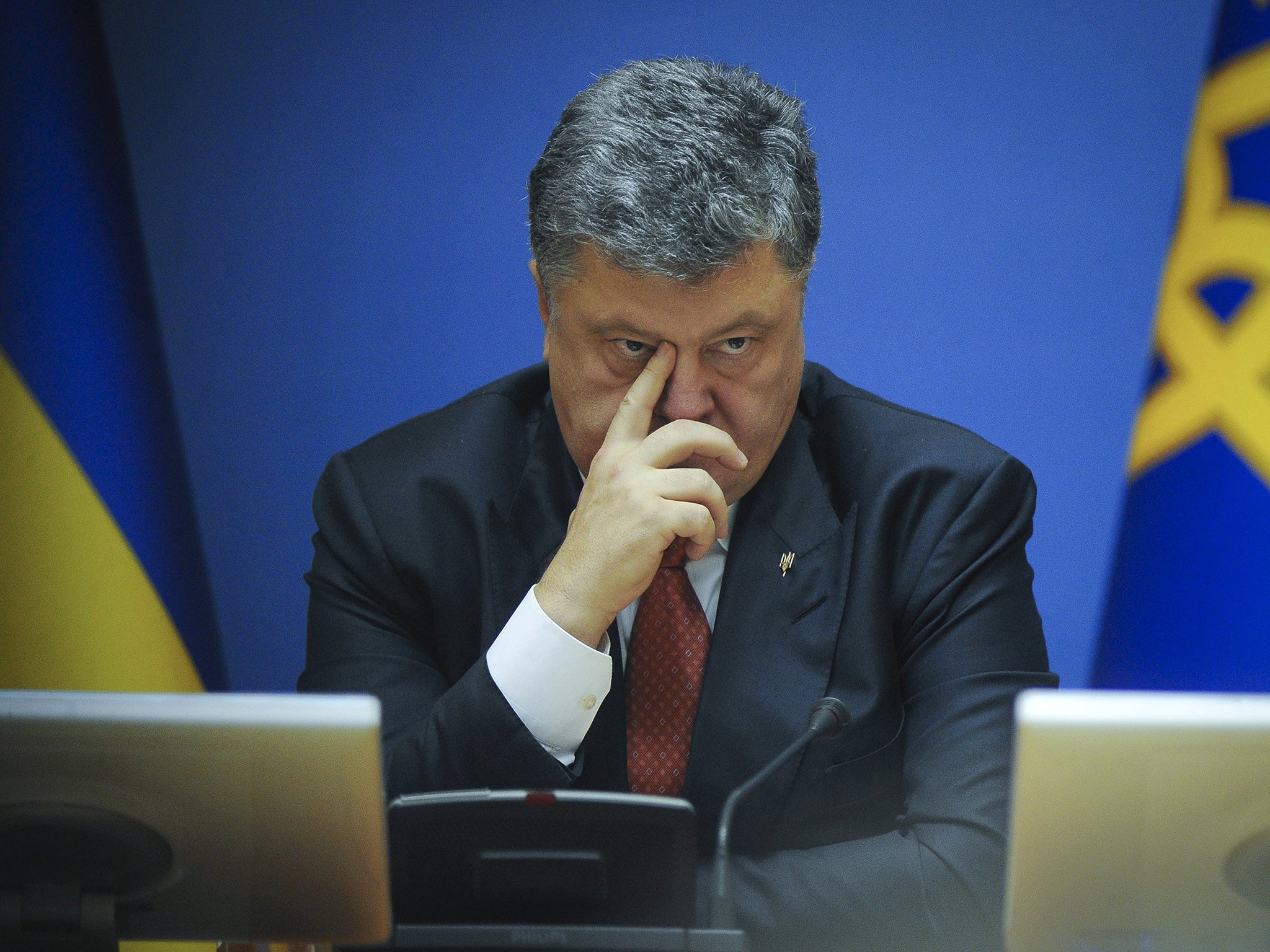 Ukrainian President Petro Poroshenko pledged to sell his assets when he came to power 15 months ago but is yet to do so. He said it is ‘hard to sell anything in a country in a state of war’