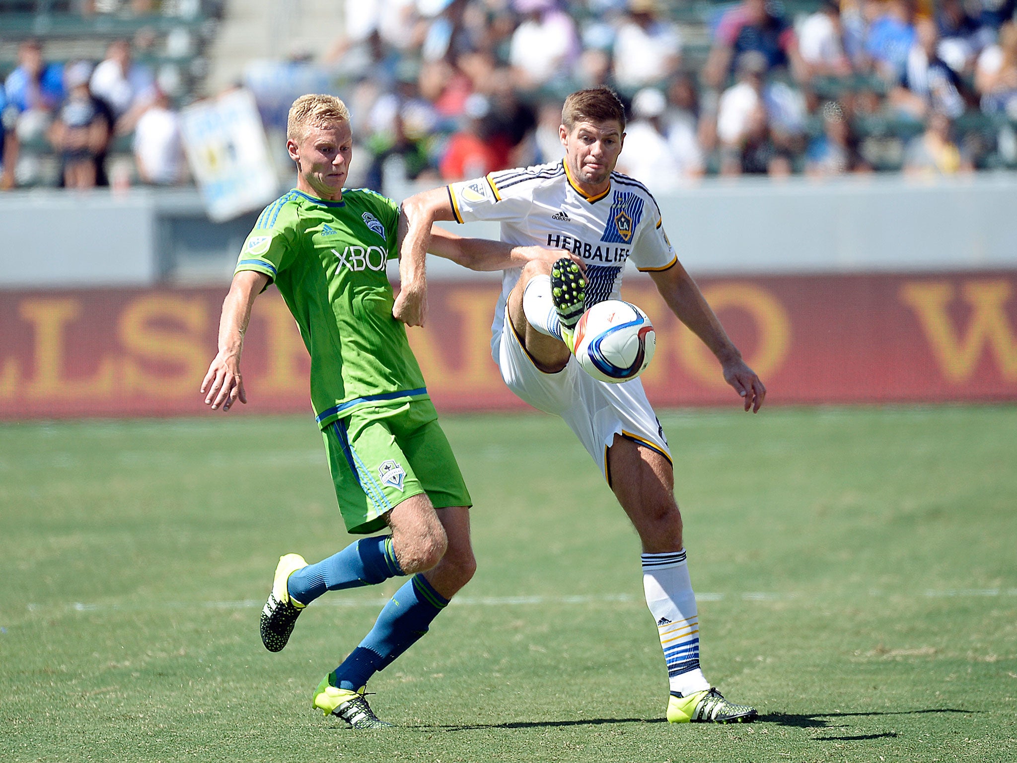 LA Galaxy midfielder Steven Gerrard