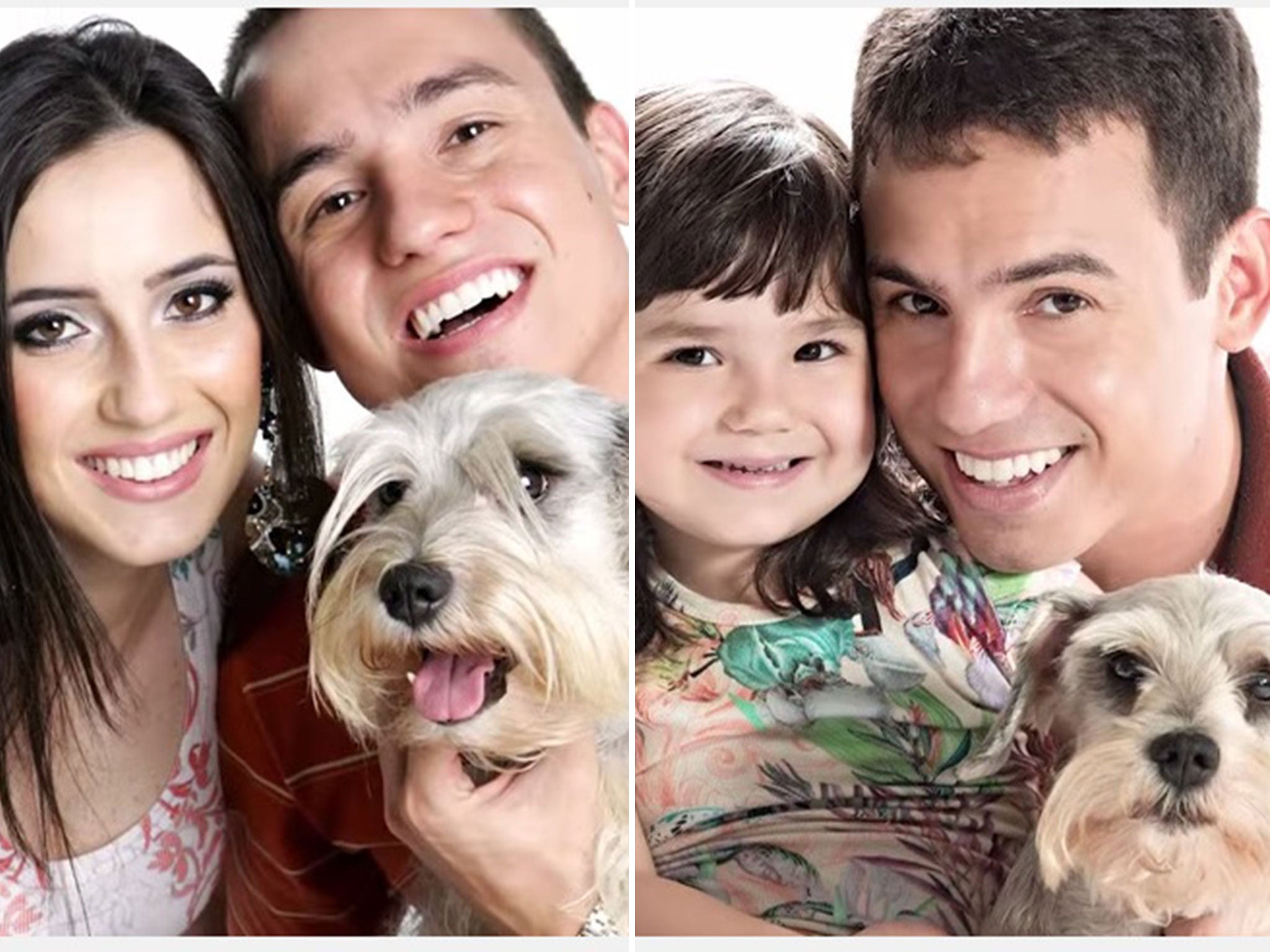 Even Raul the dog returned for the heartfelt photoshoot (Youtube)