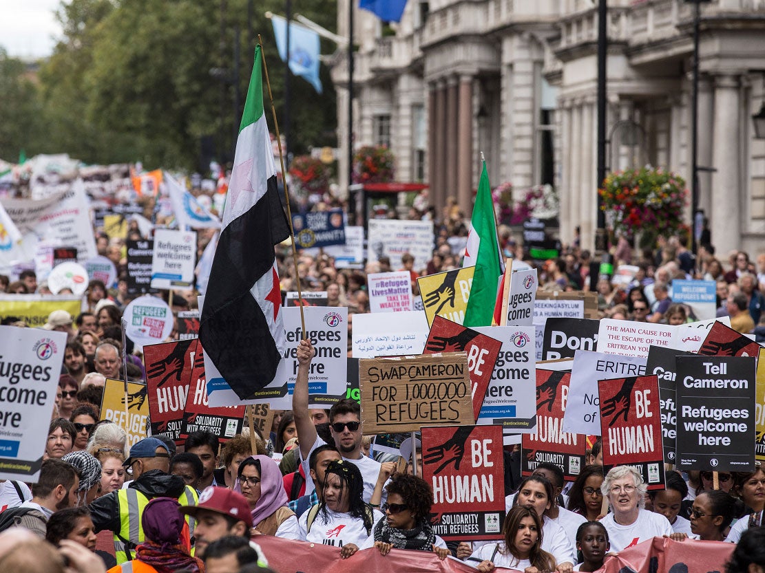 The protest is backed by organisations including Amnesty International. London News Pictures