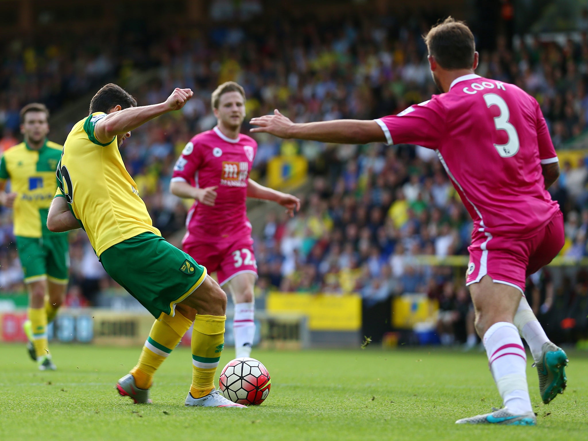 Matt Jarvis curled home on his Norwich debut