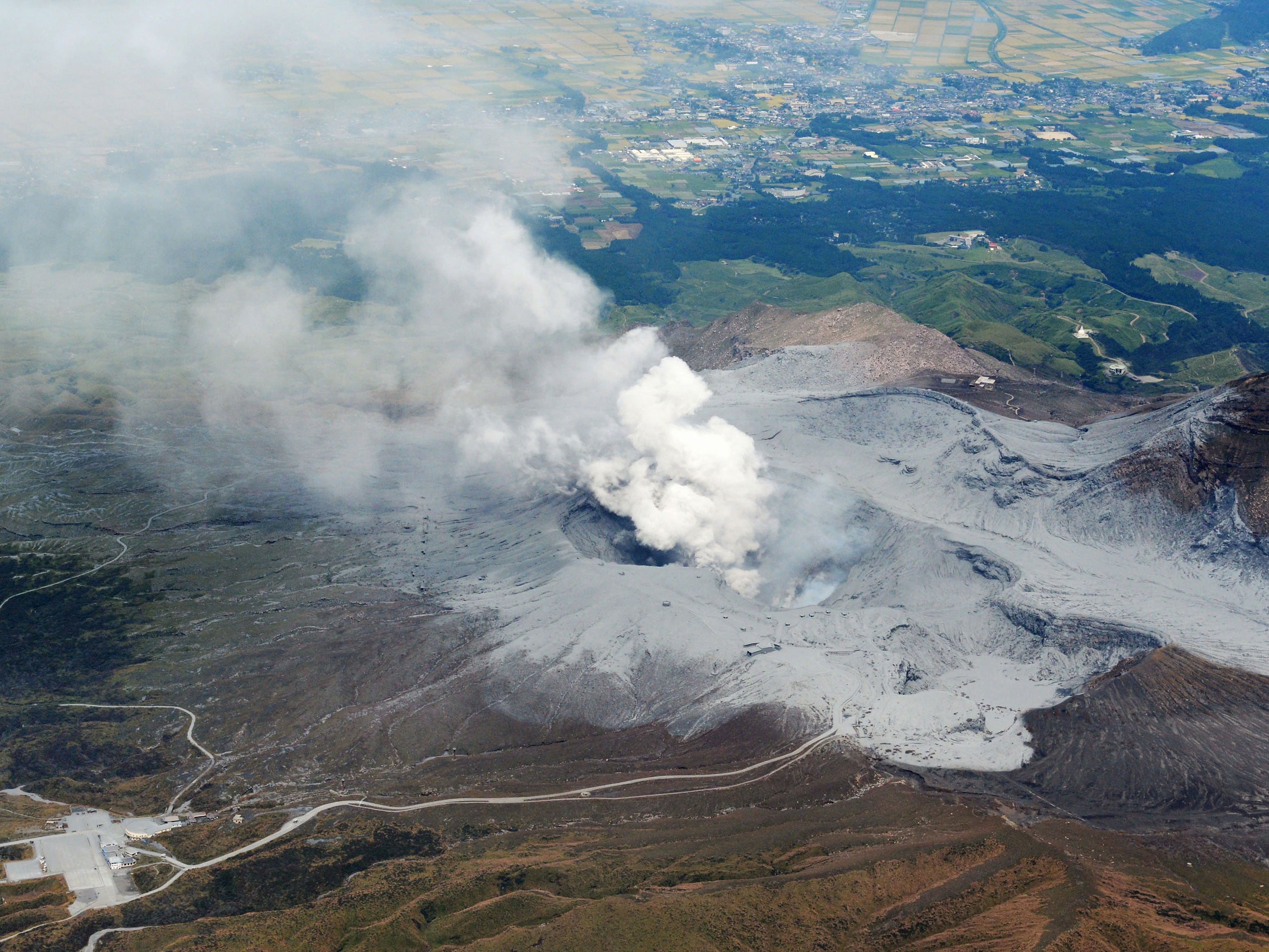 Authorities have raised the alert level in the area, preventing people from approaching within 1.25 miles of the volcano’s mouth