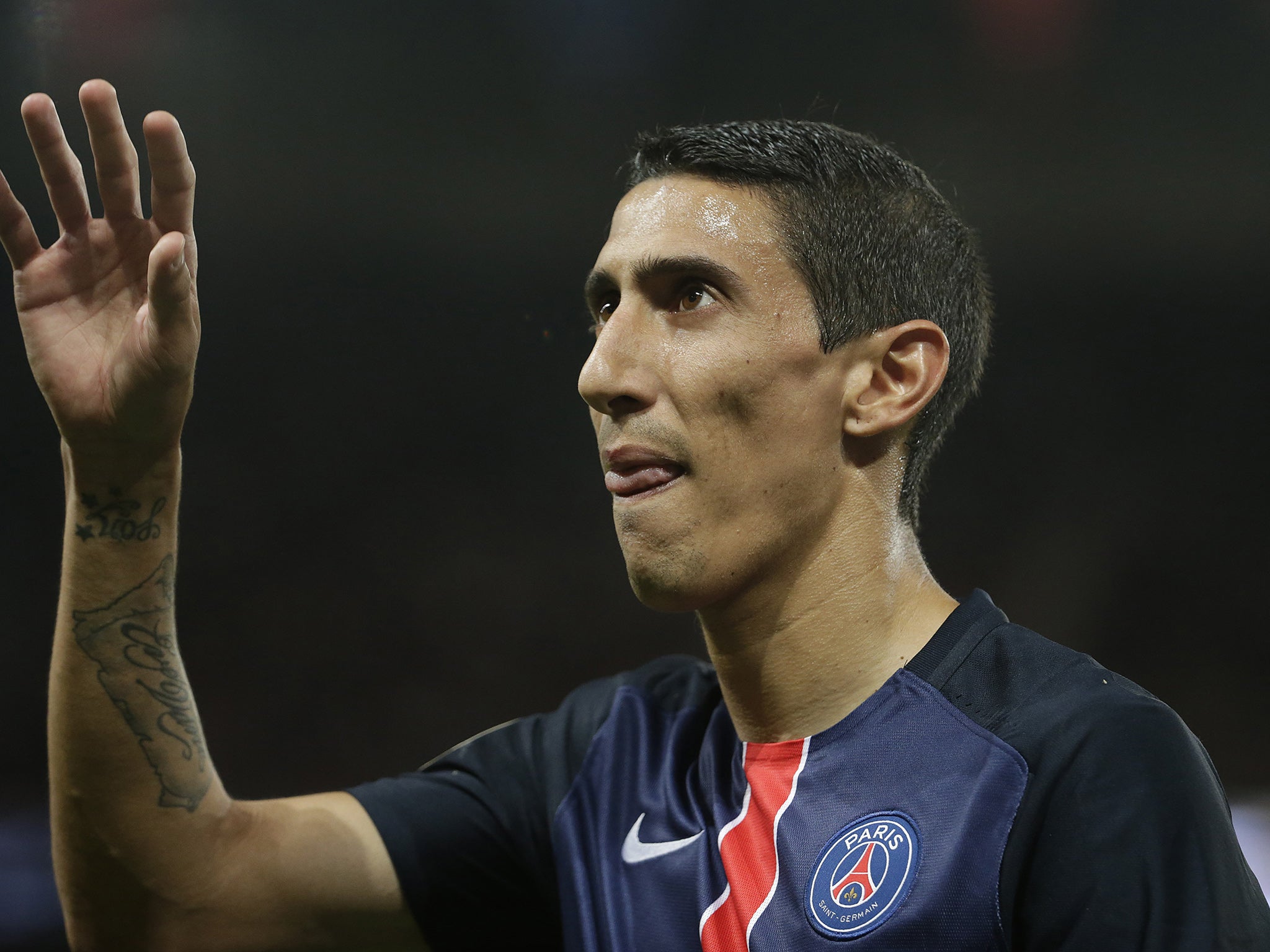 PSG winger Angel Di Maria