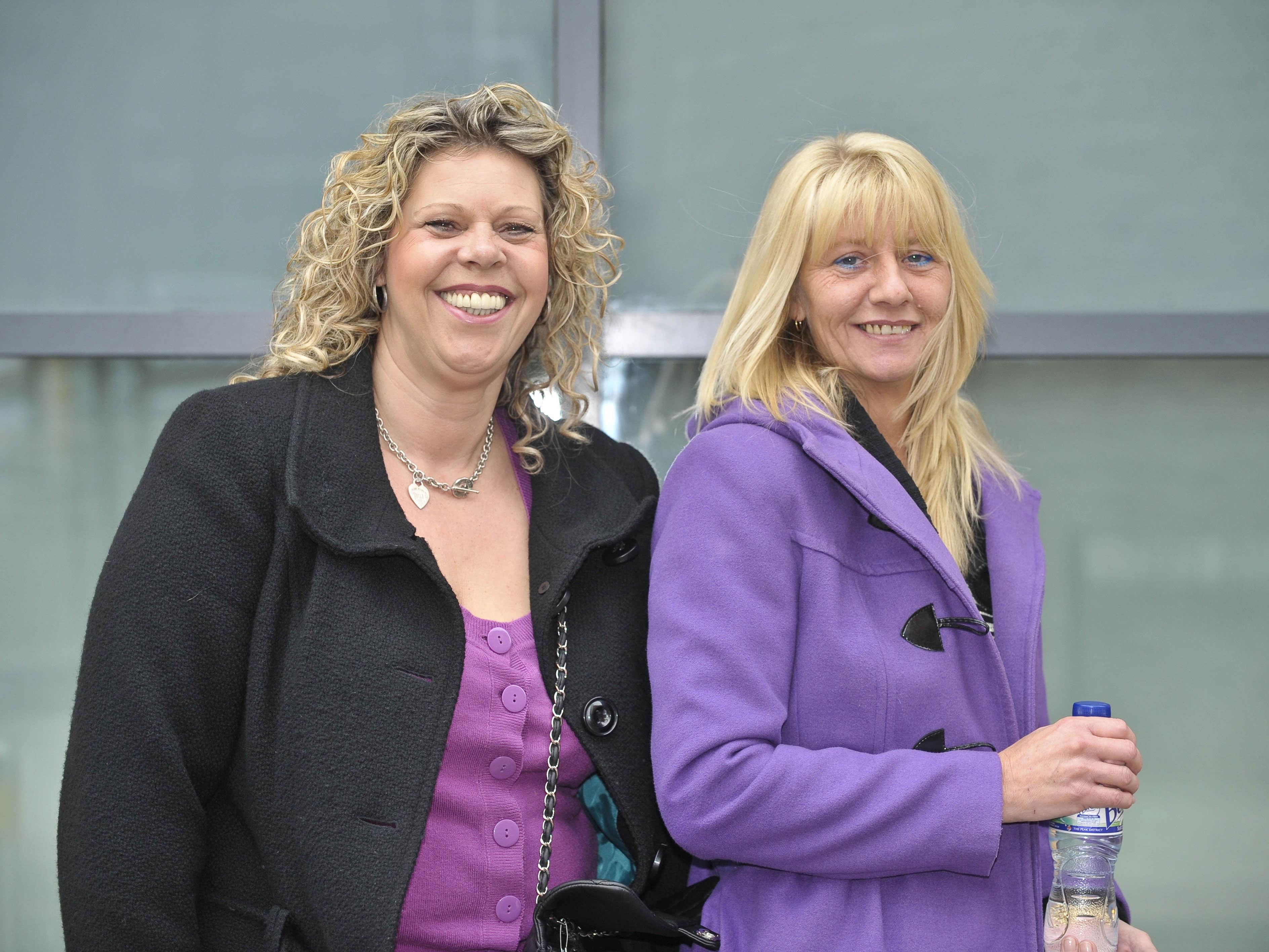 Rita Maria Lomas and Jane Smith arriving at Bristol Magistrates court