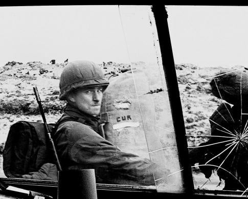 An Argentinian soldier in the Falklands during the conflict. 649 soldiers are believed to have been killed