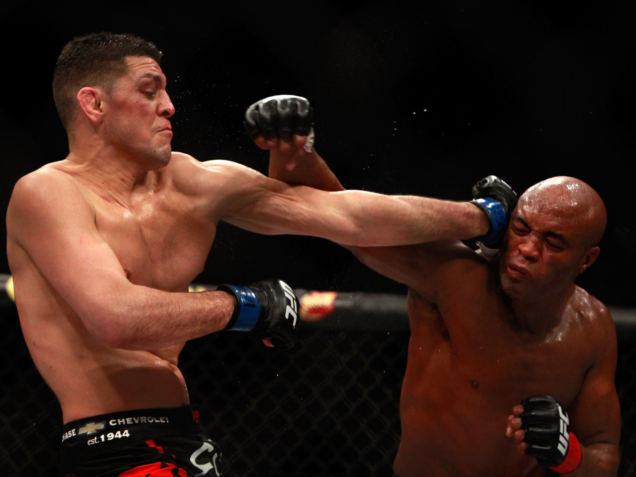 Diaz's fight with Silva as ruled a no contest when Silva tested positive for anabolic steroids