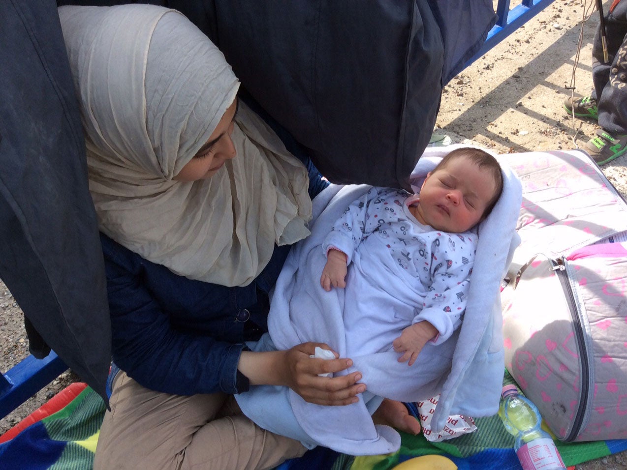 Baby Rahf is four days old (Pic: Sky News/ Alex Rossi)