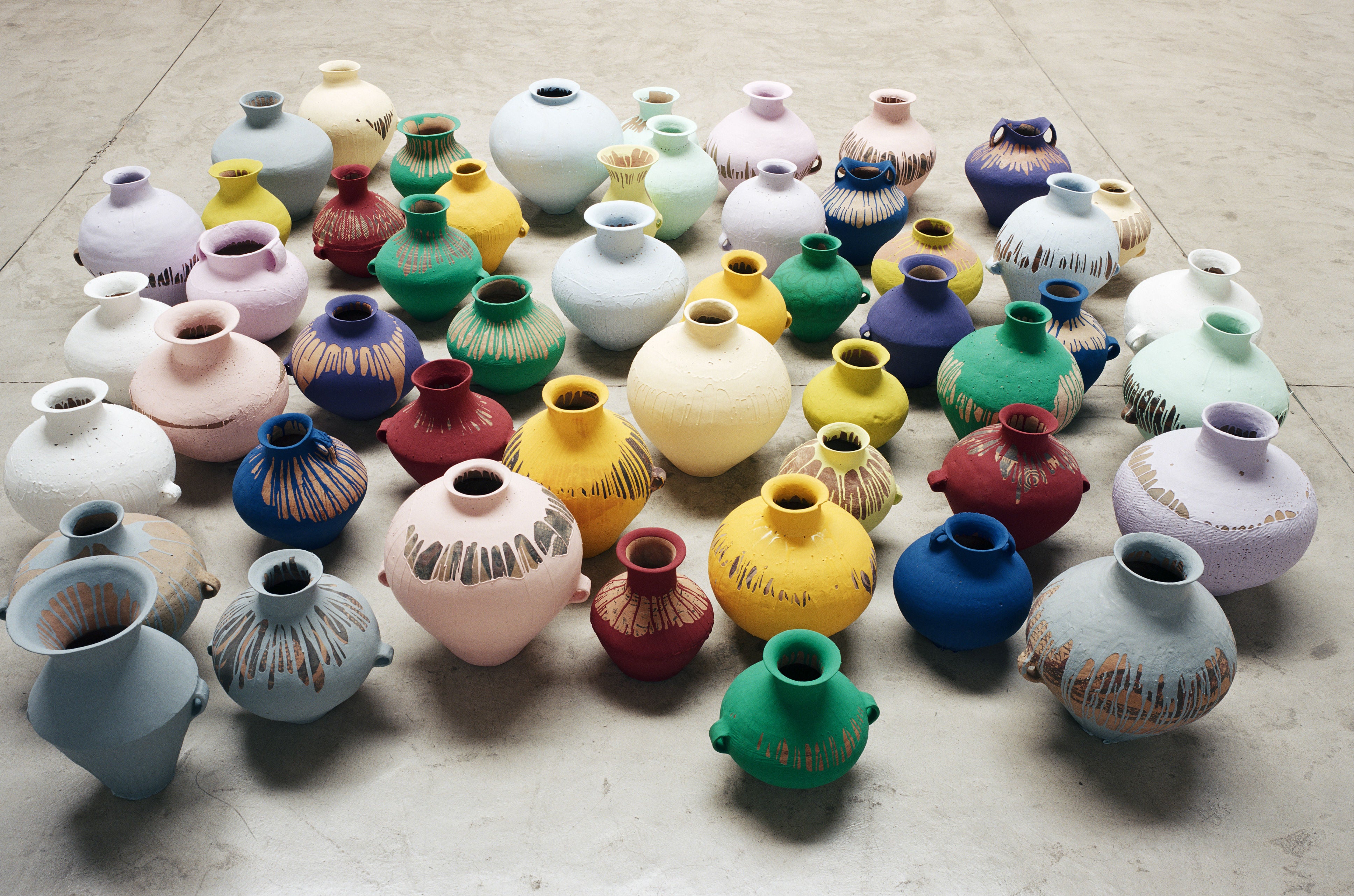 Ai Weiwei, Coloured Vases, 2006