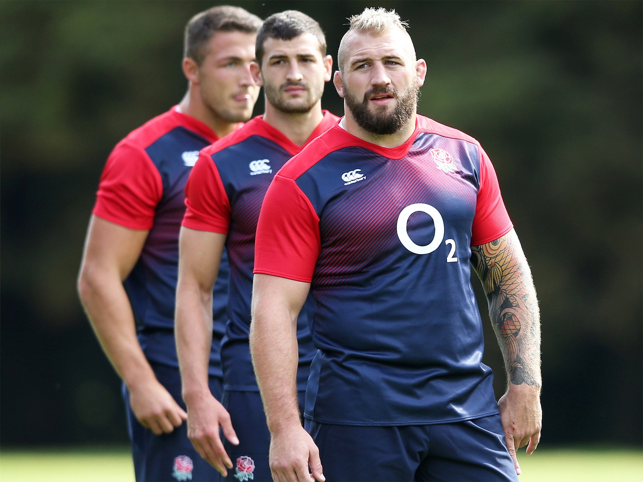 Joe Marler, right, admitted England’s scrum struggled in Paris