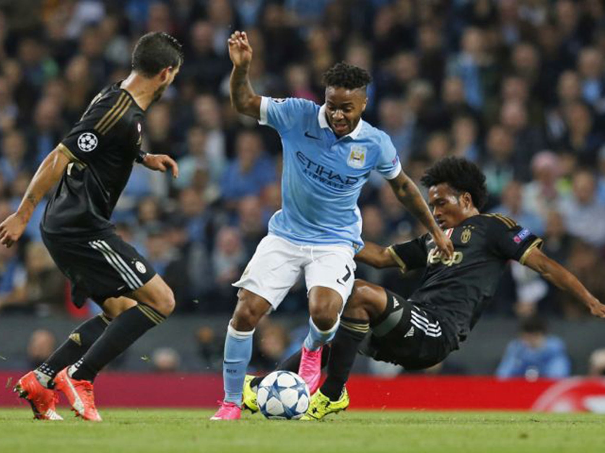 Raheem Sterling had two excellent chances