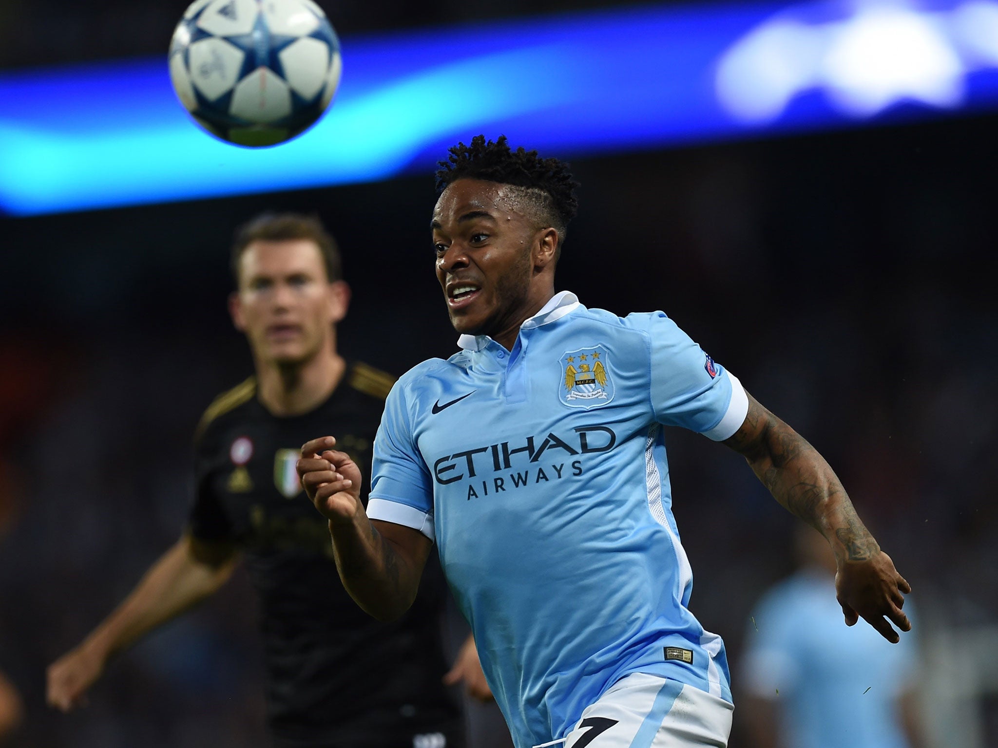 Manchester City midfielder Raheem Sterling