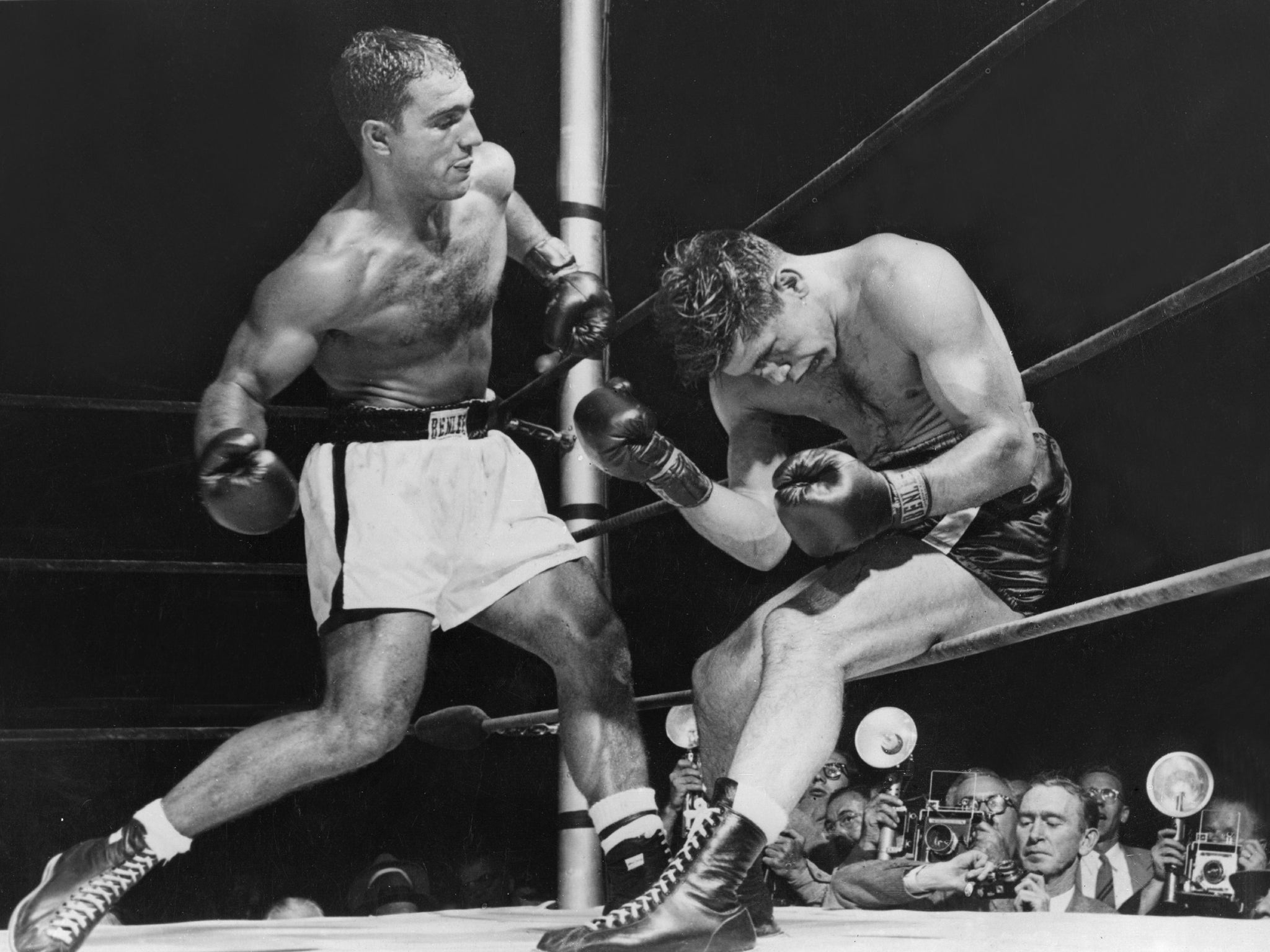 Against Roland La Starza in 1953