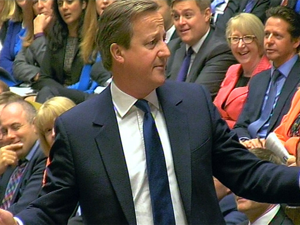 David Cameron offered the new man a warm welcome