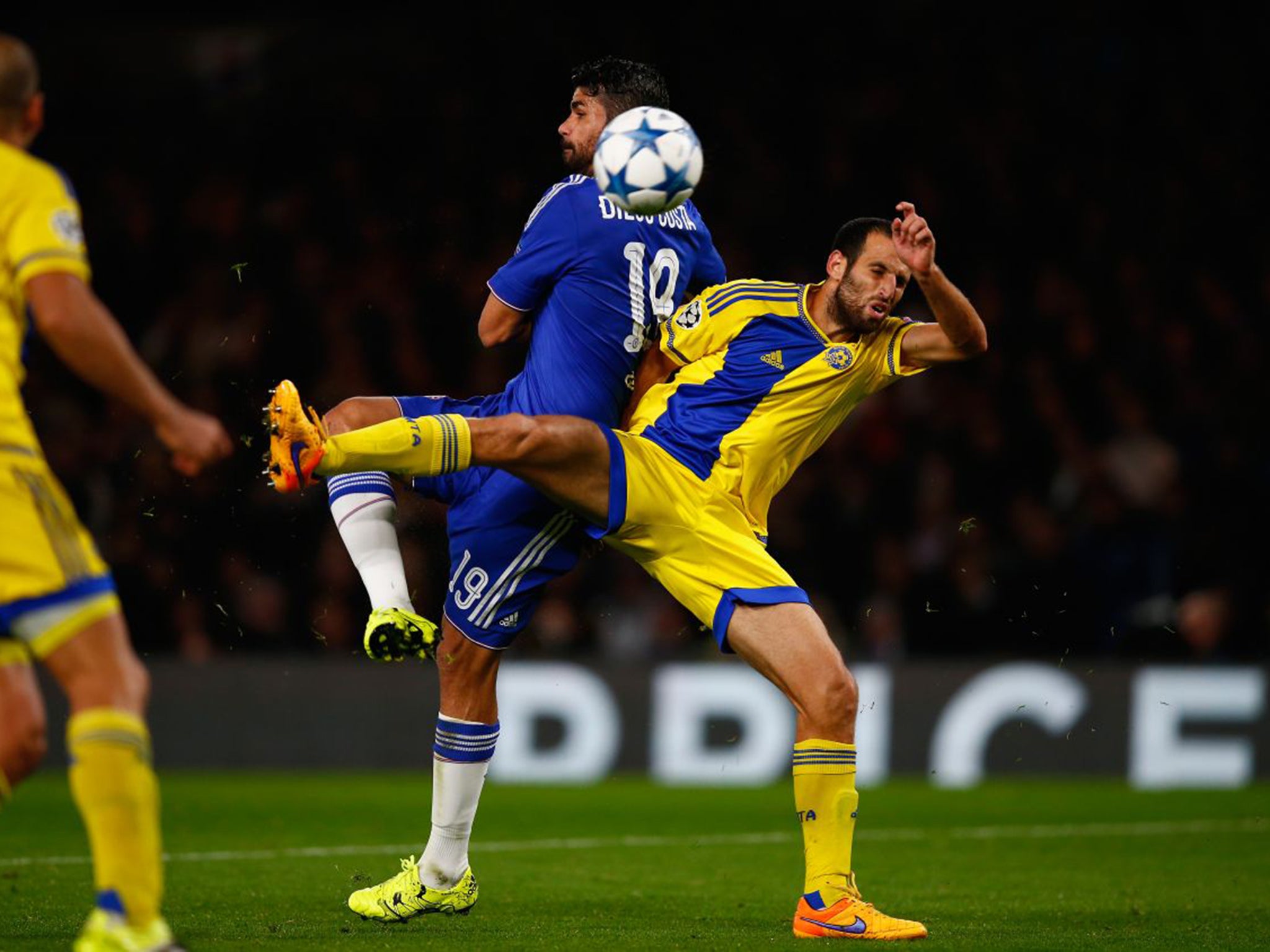 Diego Costa scored his first of the season with a sensational volley into the top corner